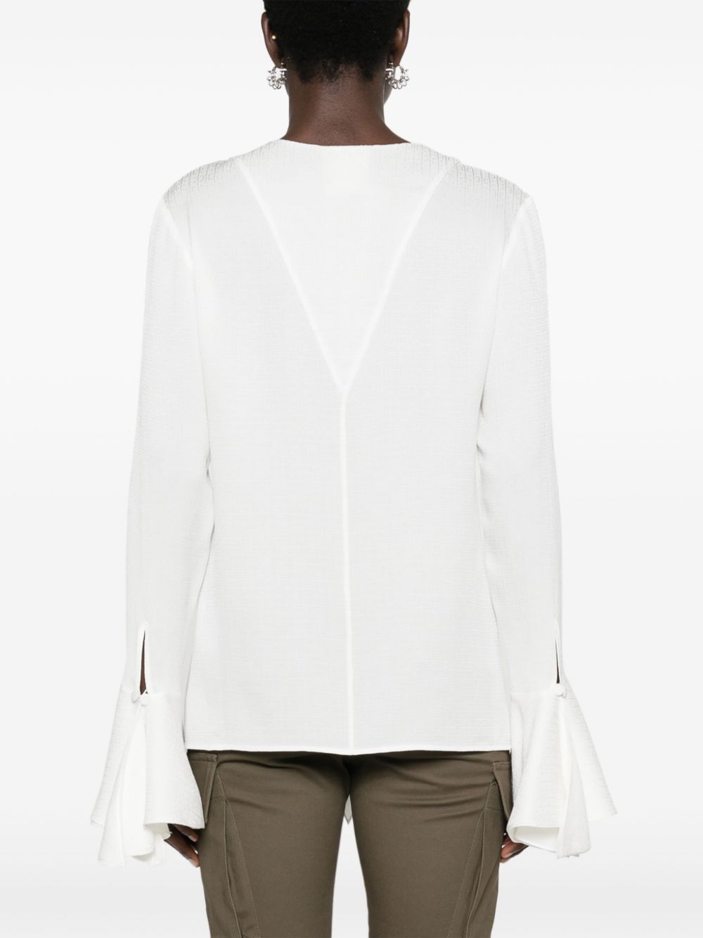 Givenchy Silk ruffled blouse – Silk 100% - view 2