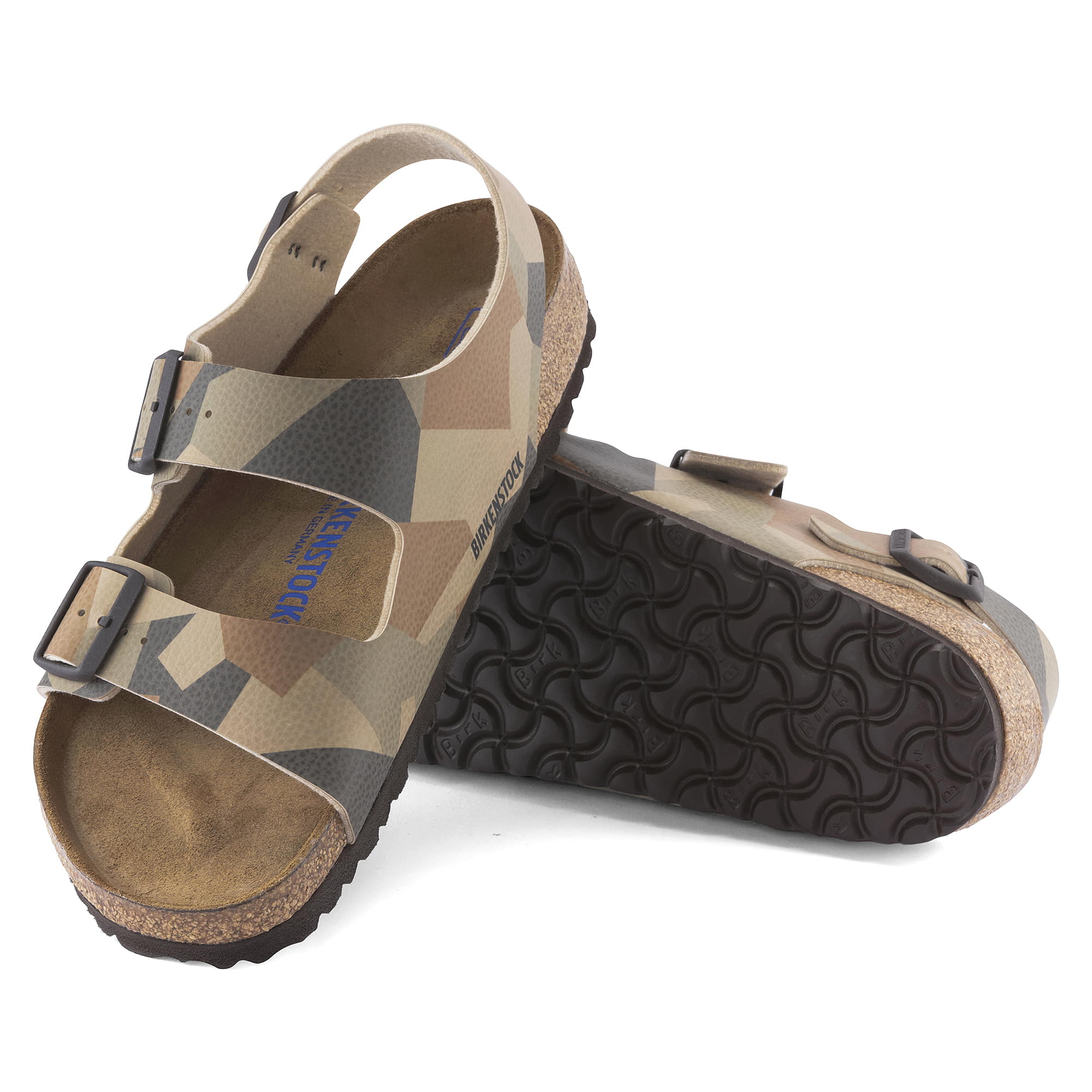 Birkenstock Milano Birko-Flor – Brown Brown/Desert Soil Geo Camo Core
