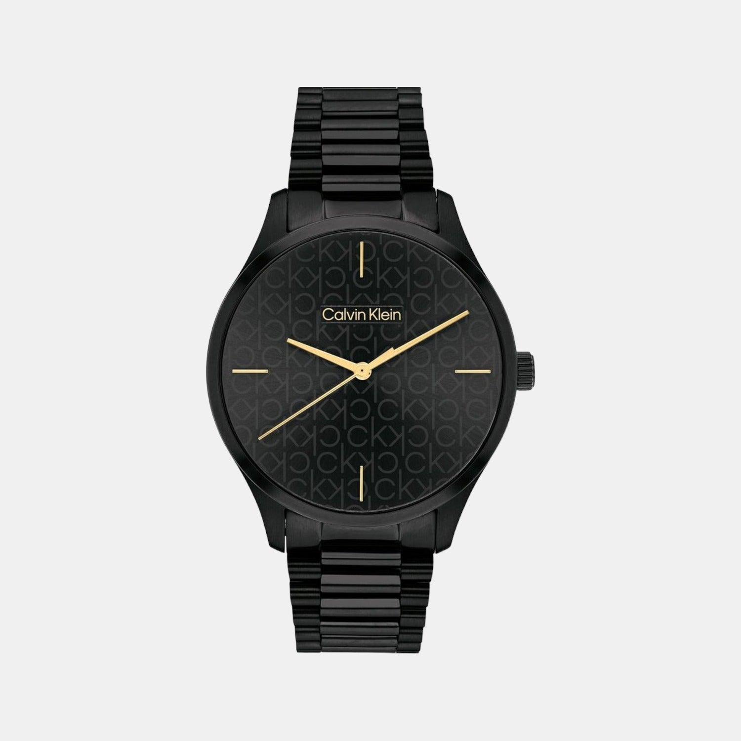 Calvin Klein Ck Iconic Unisex Quartz Black Dial Analog Stainless Steel Watch 25200170