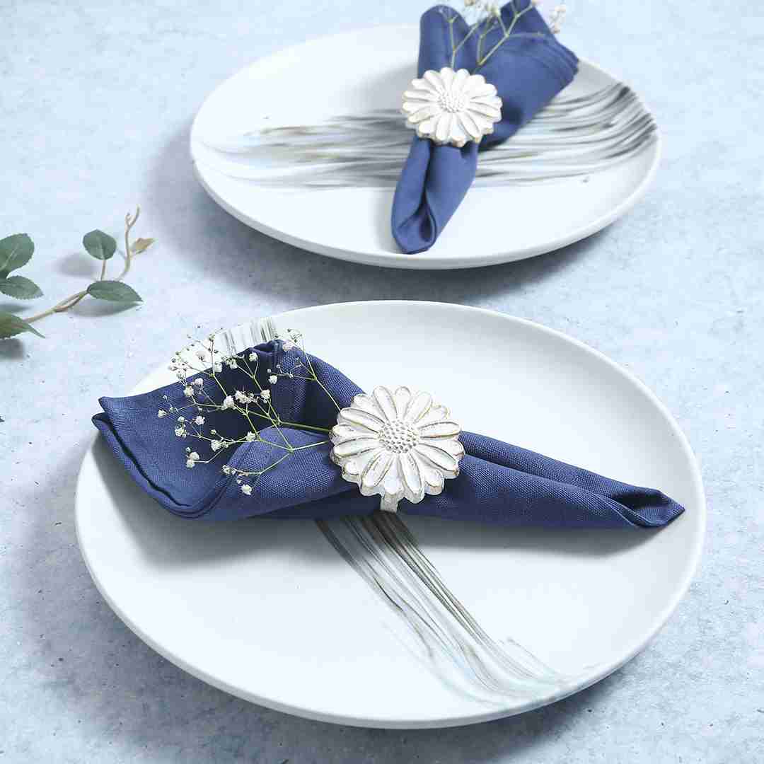 Wonderchef Como Napkins - Blue (Set of 6)