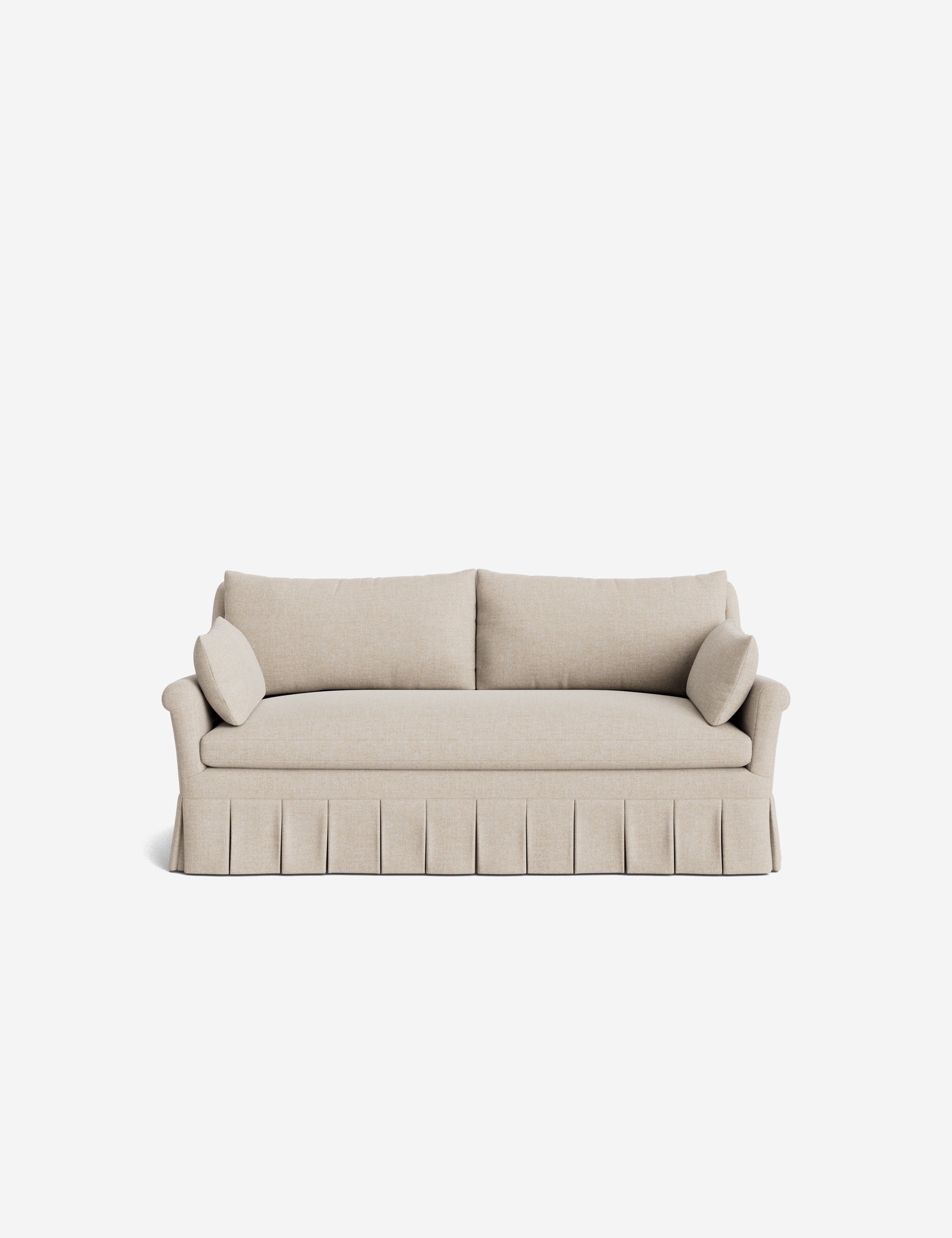 Lulu and Georgia Portola Rolled Arm Pleated Sofa - view 61