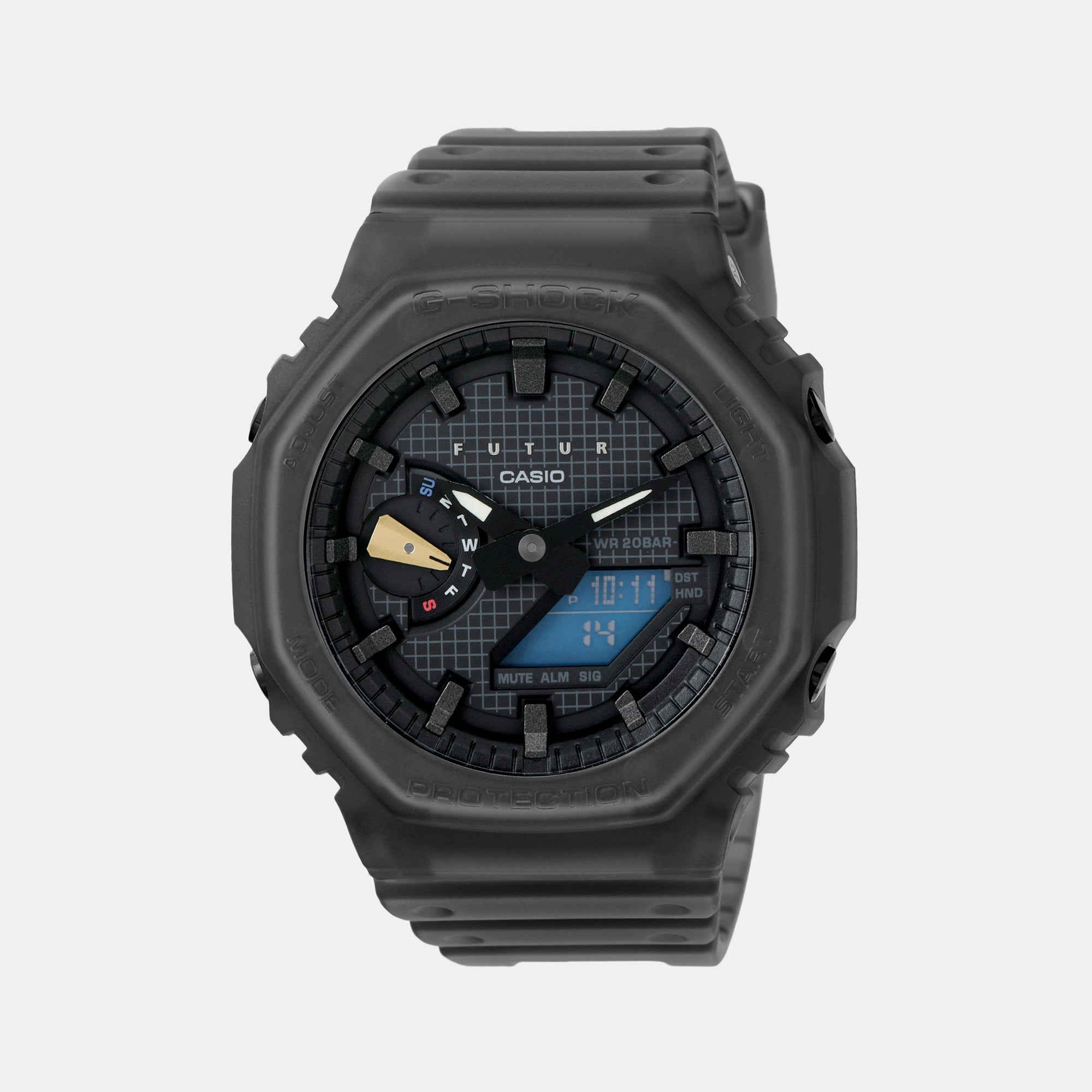Casio G-Shock Men Quartz Black Dial Analog-Digital Resin Watch G1385
