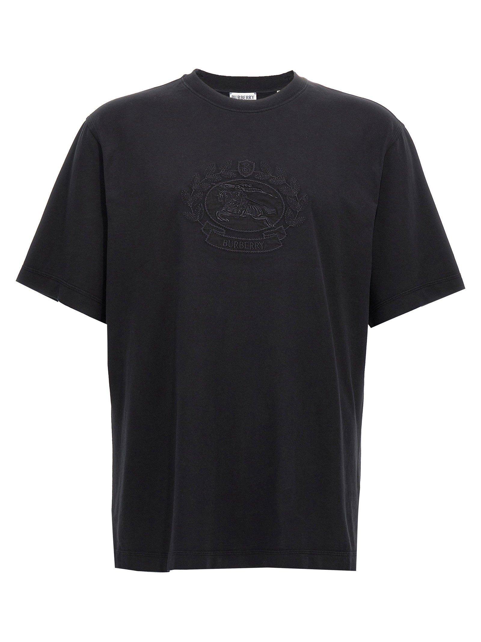 Burberry Logo Embroidery T-shirt – 100% cotton