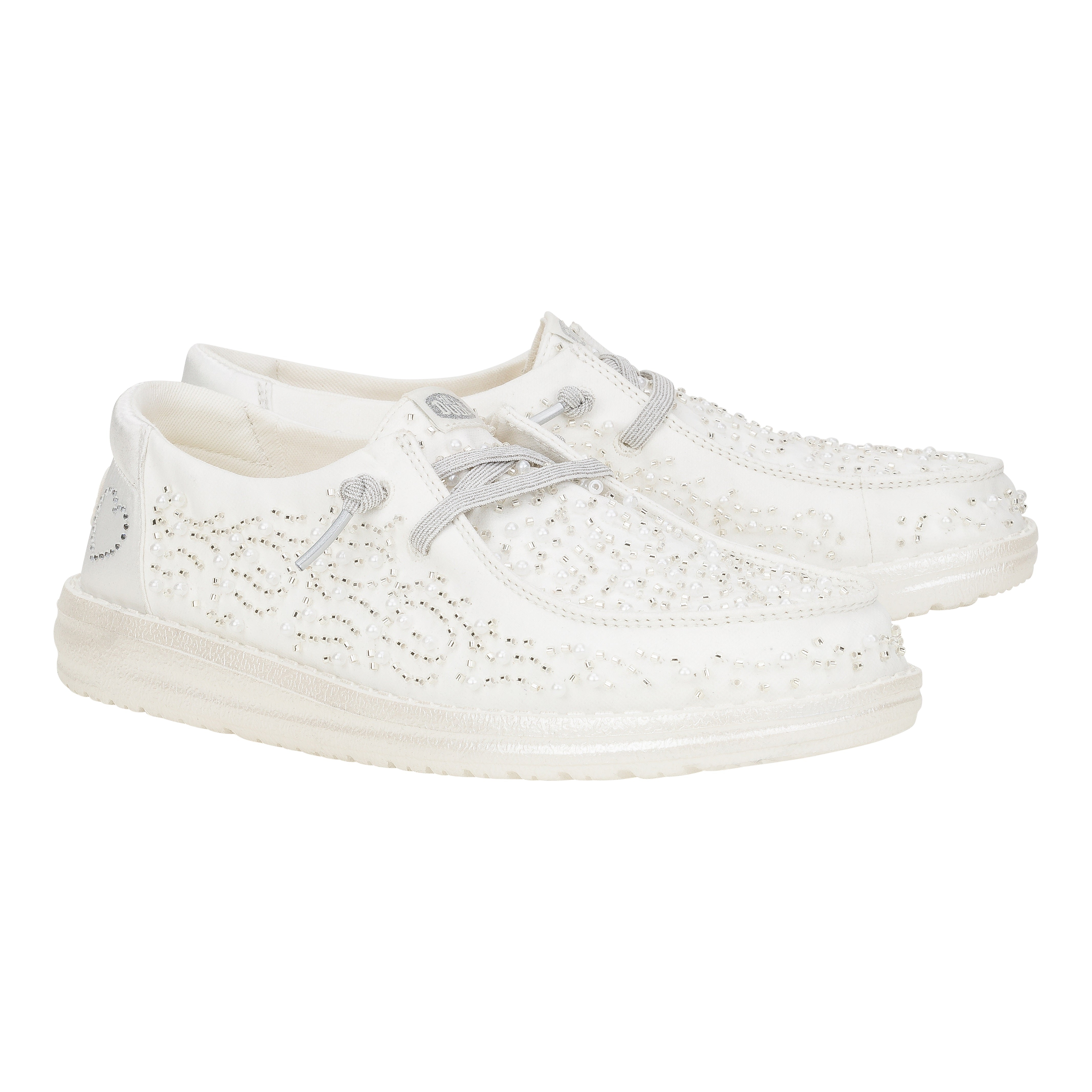 HEYDUDE shoes Wendy Bridal Pearl - White/Silver - view 2