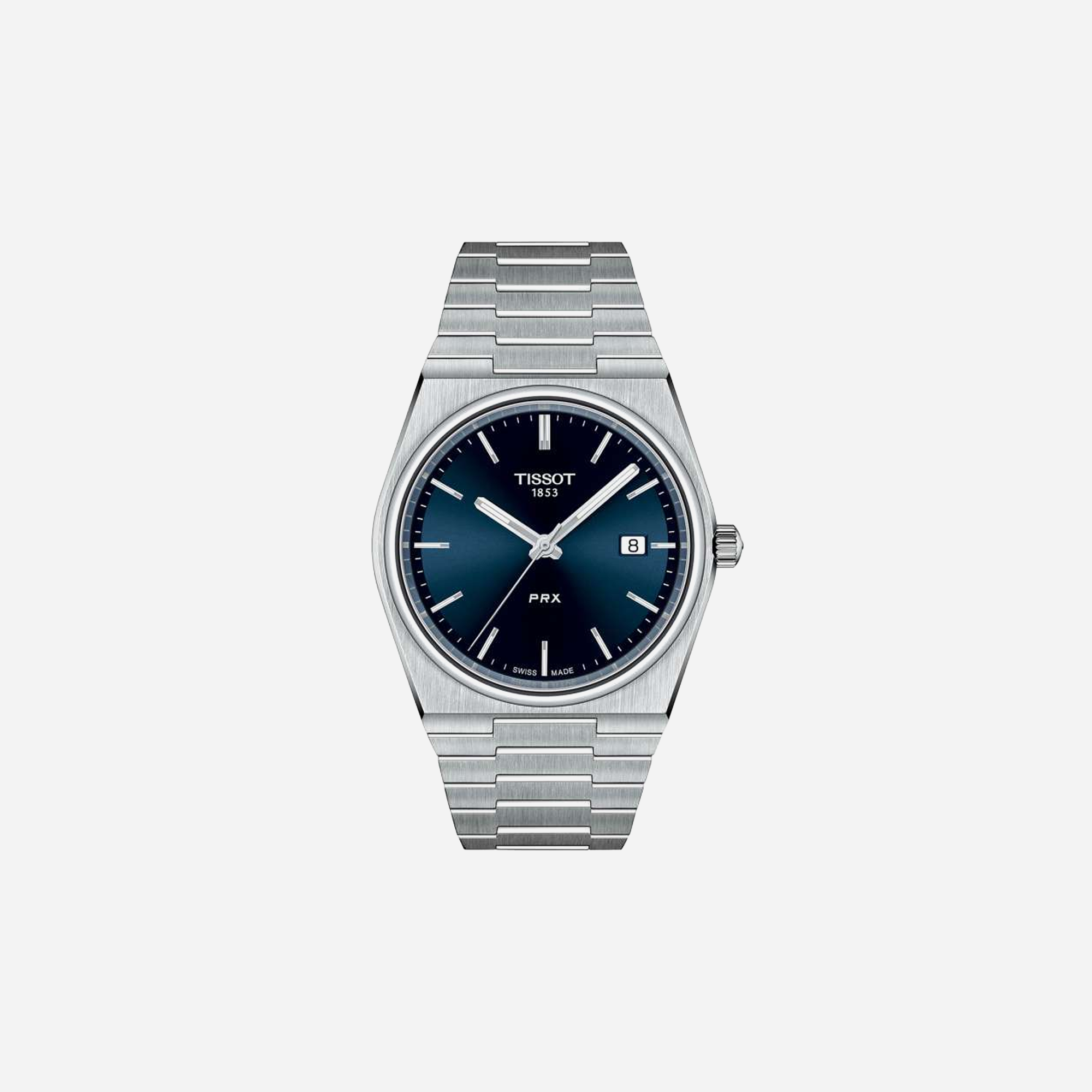 Tissot PRX Men's Blue Dial Analog Stainless Steel Watch