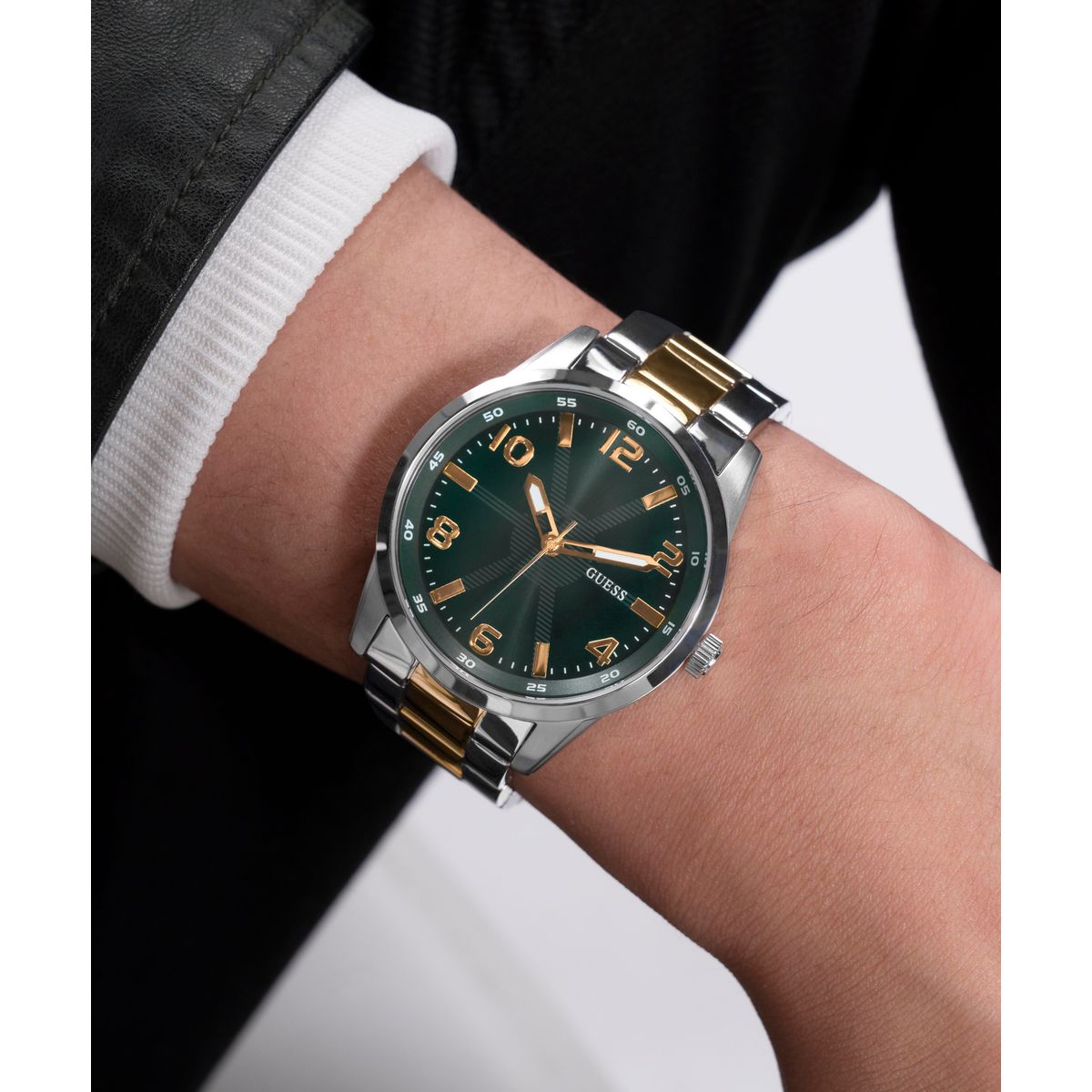 Guess Sport Men Quartz Green Dial Analog Stainless Steel Watch GW0804G4 - view 7