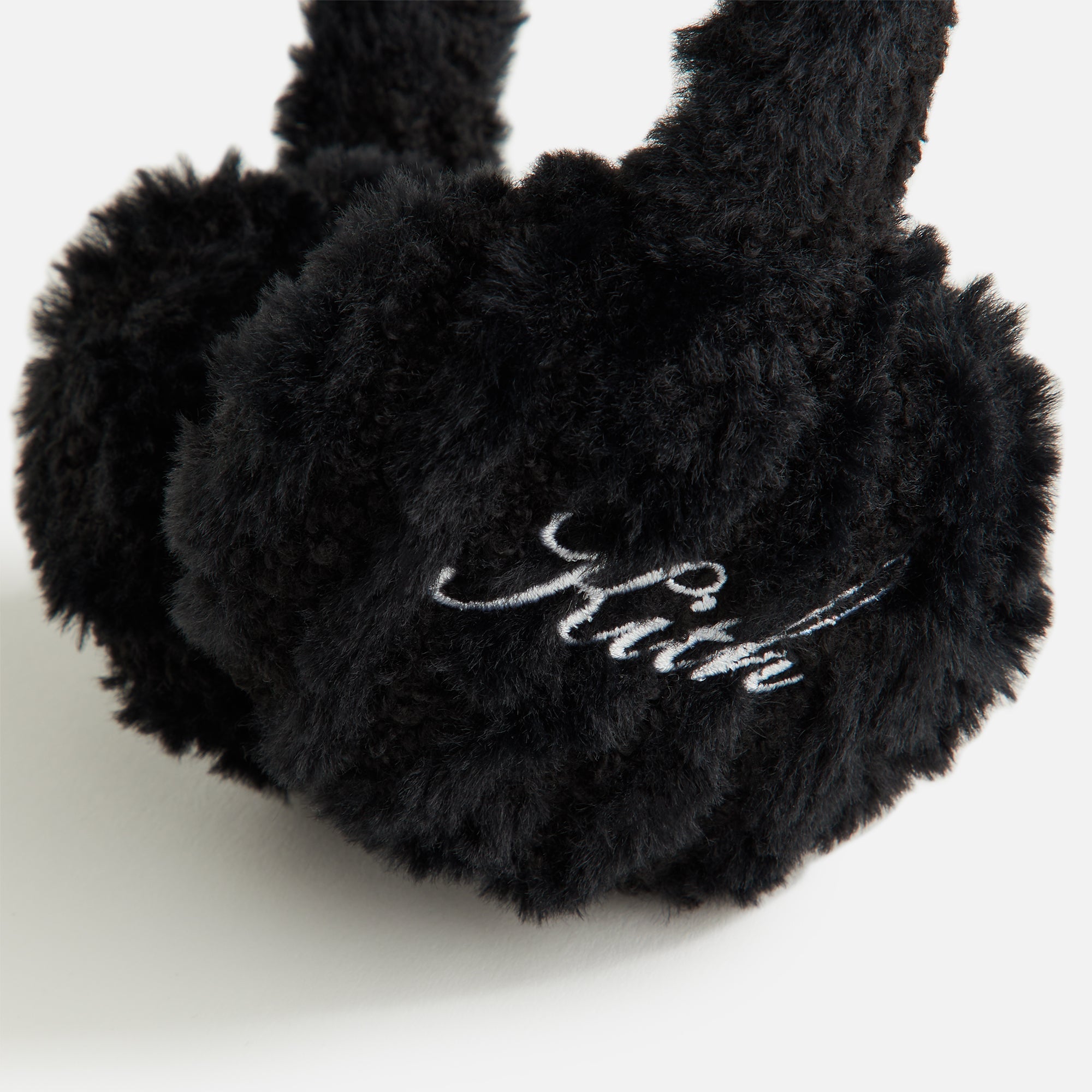 Kith Women Shearling Cable Knit Ear Muff - Black - view 4