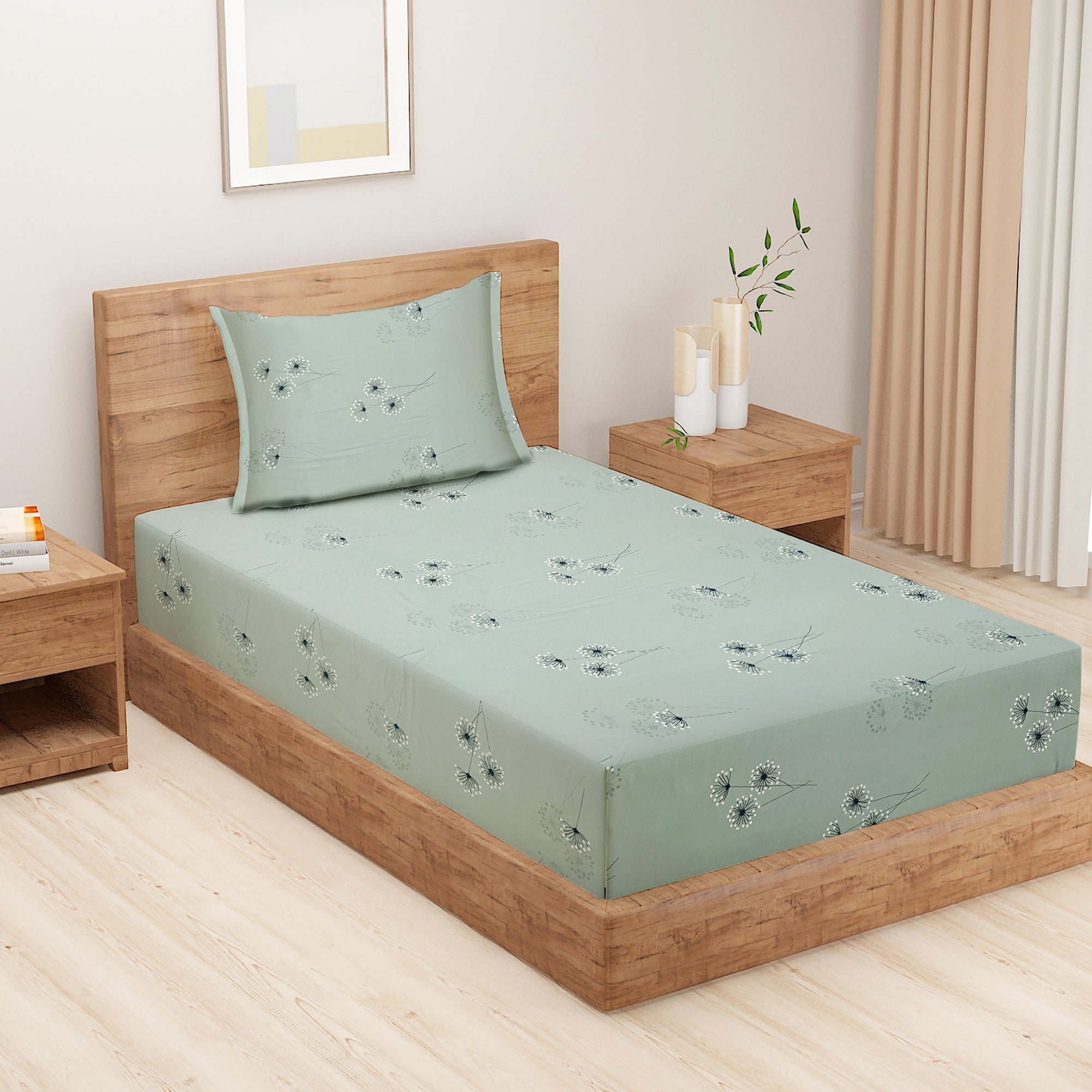Swayam India Swayam Zinnia Bed Sheet-25057
