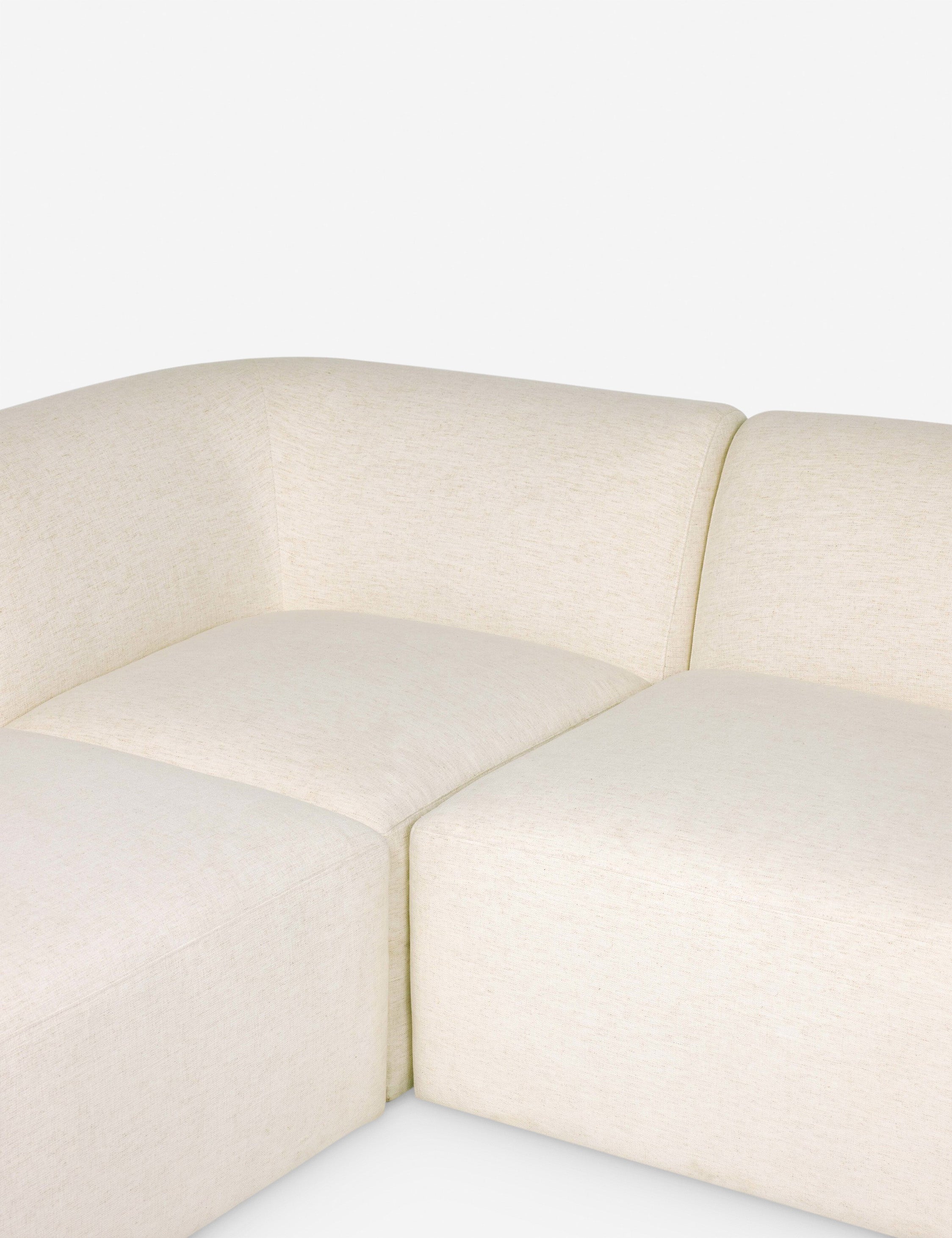 Lulu and Georgia Lindsay Sectional Sofa – Cream - view 5