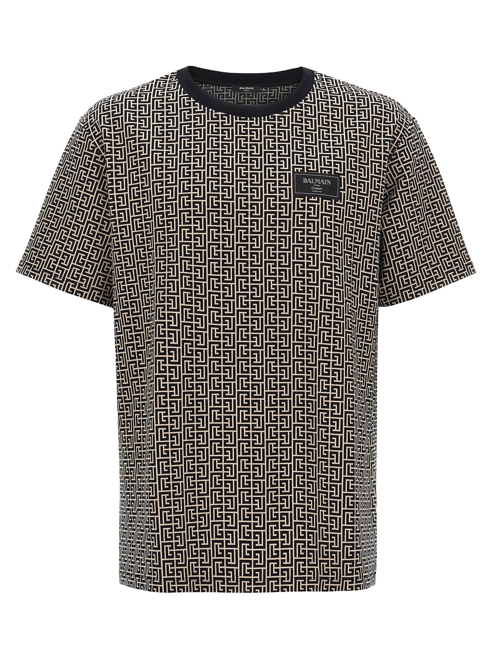 Balmain Monogram Couture T-shirt – 95% cotton, 5% elastane