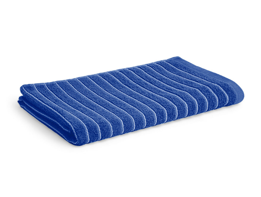 Spaces India Navy Blue - Dark Blue 100% Cotton Bath Towel - 2-In-1 By Welspun - view 2