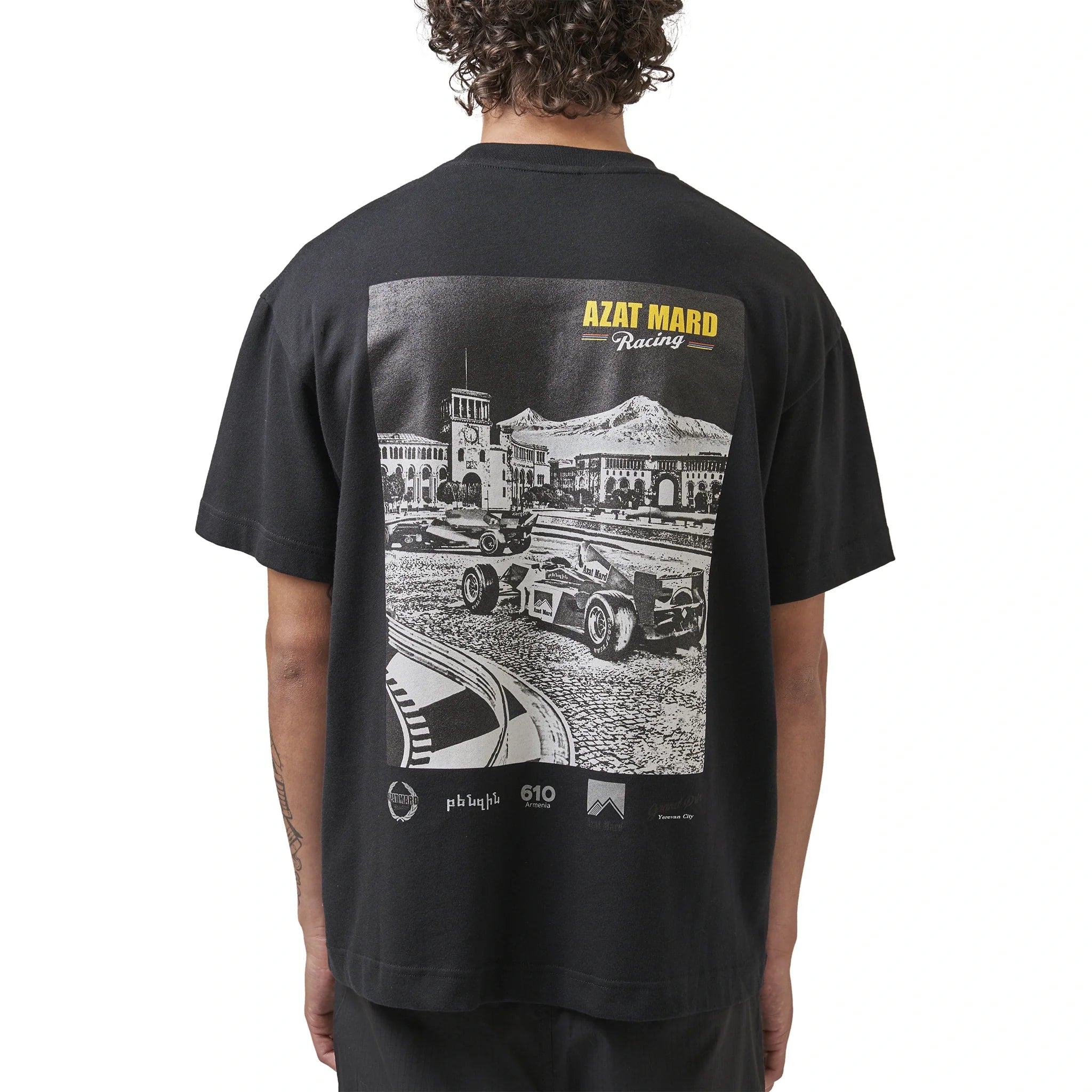 Azat Mard Yerevan Racing T Shirt Black - view 2