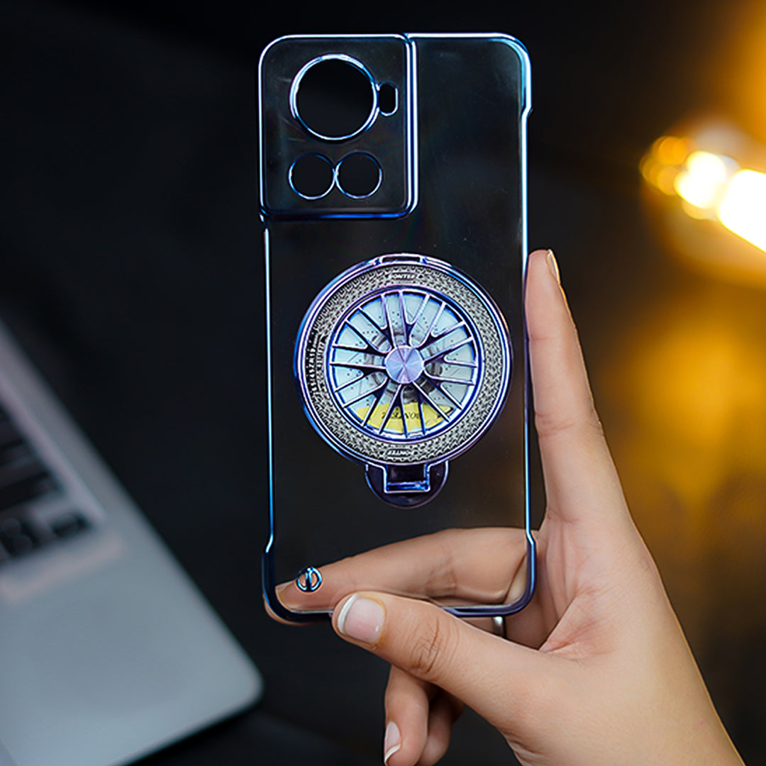 Million Cases OnePlus 10R Crystal Clear Borderless Swivel Stand Case - view 20