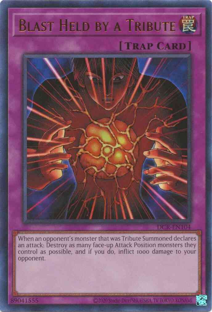 Yu-Gi-Oh! Blast Held by a Tribute - 25th Anniversary - DCR-EN104 - Ultra Rare - Unlimited