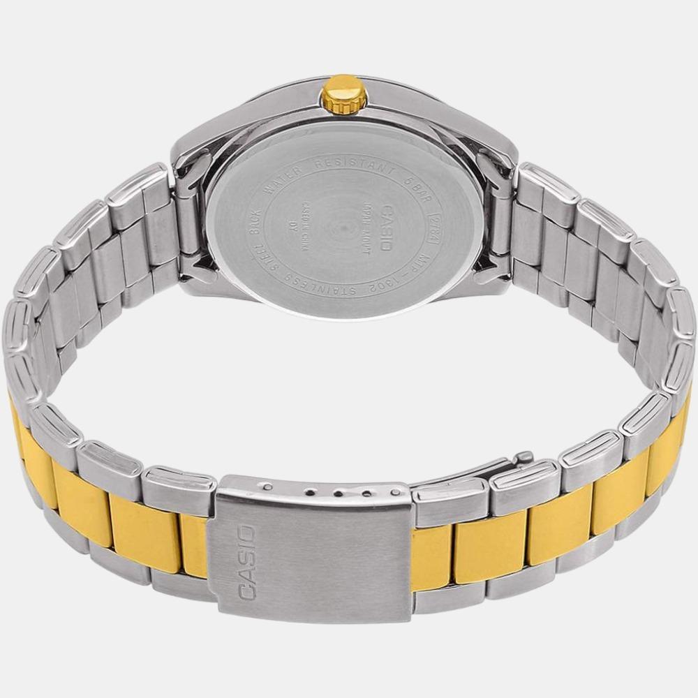 Casio Enticer Men Quartz Silver Dial Analog Stainless Steel Watch A491 - view 5