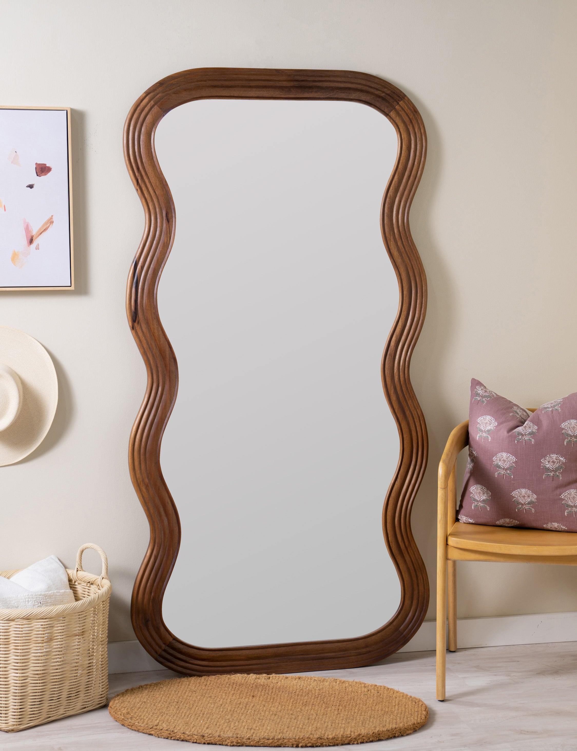 Lulu and Georgia Renata Full Length Mirror – Walnut - view 2