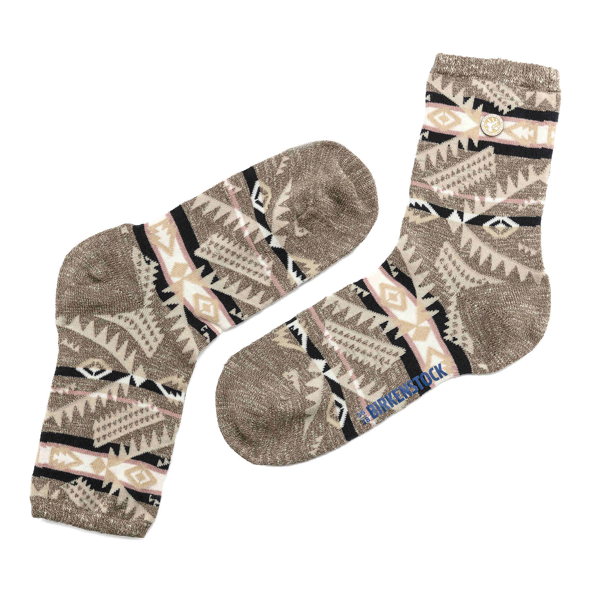 Birkenstock Linen Socks – Green Green/Faded Khaki