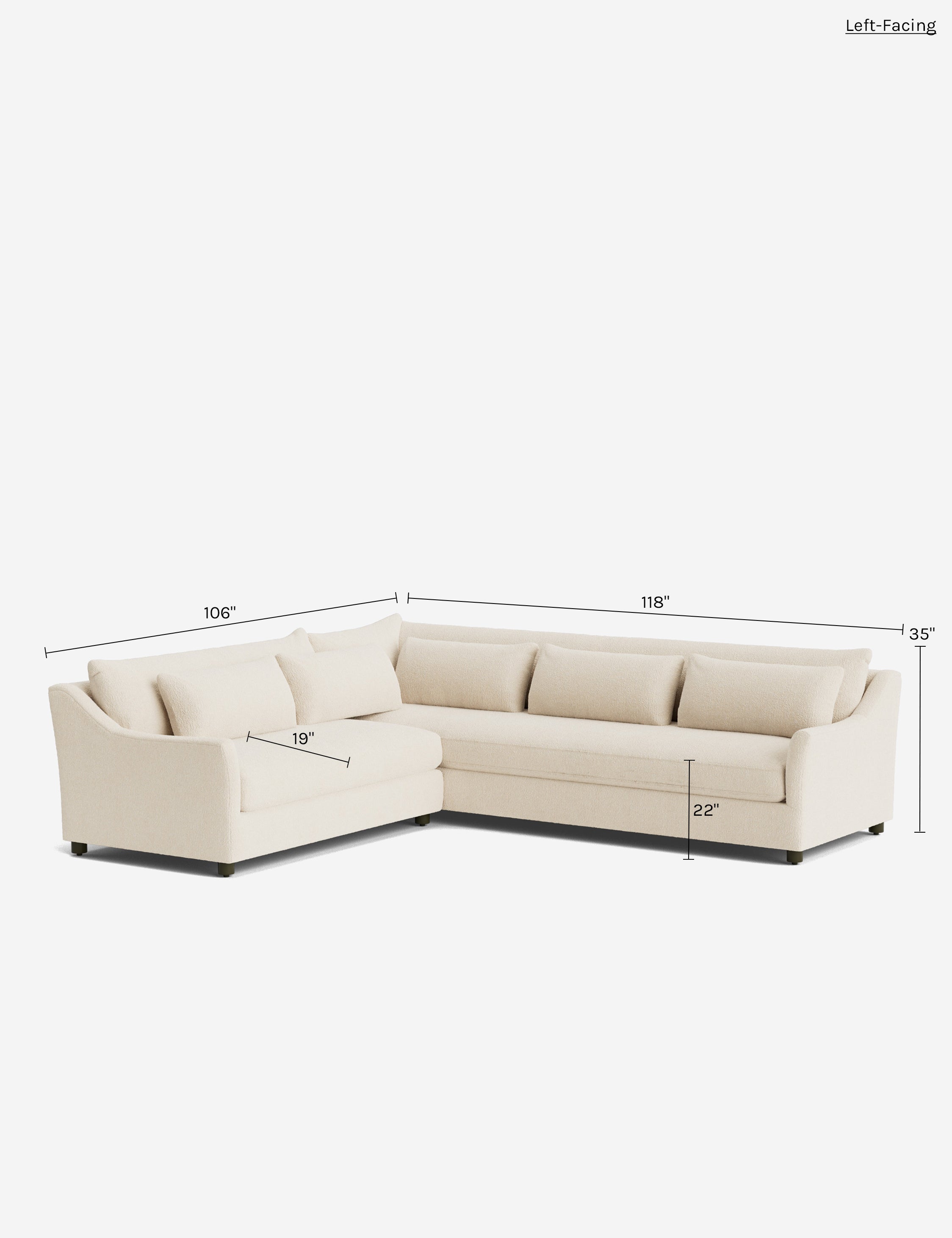 Lulu and Georgia Niven Corner Sectional Sofa - view 71