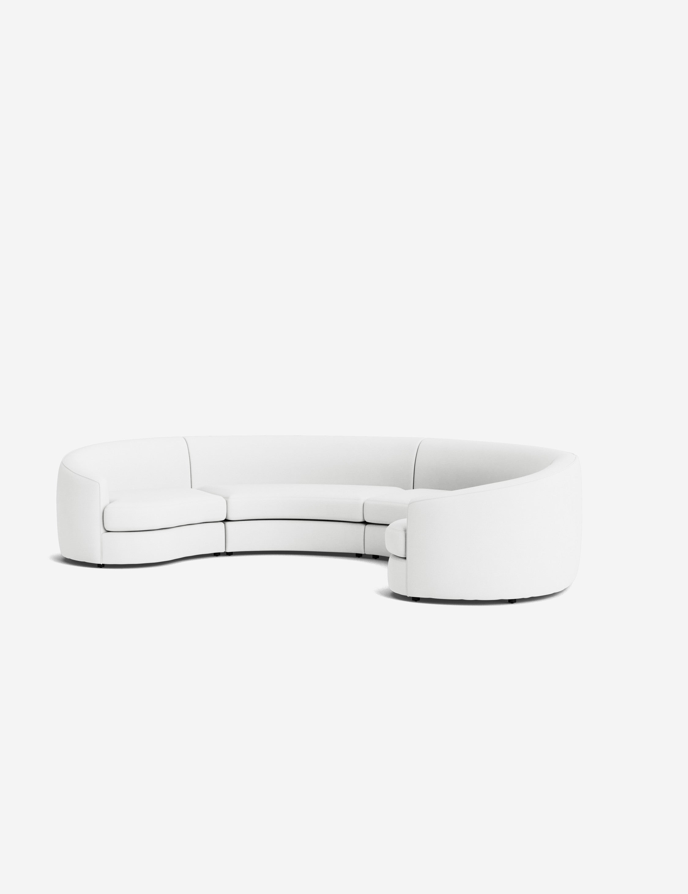 Lulu and Georgia Imada Modular Curved Sectional Sofa - view 186