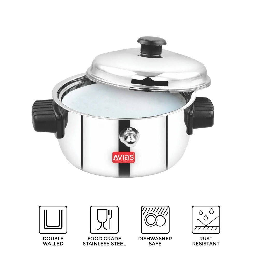 AVIAS Stainless Steel Milk Cooker | Silver | 1 Pc - view 8