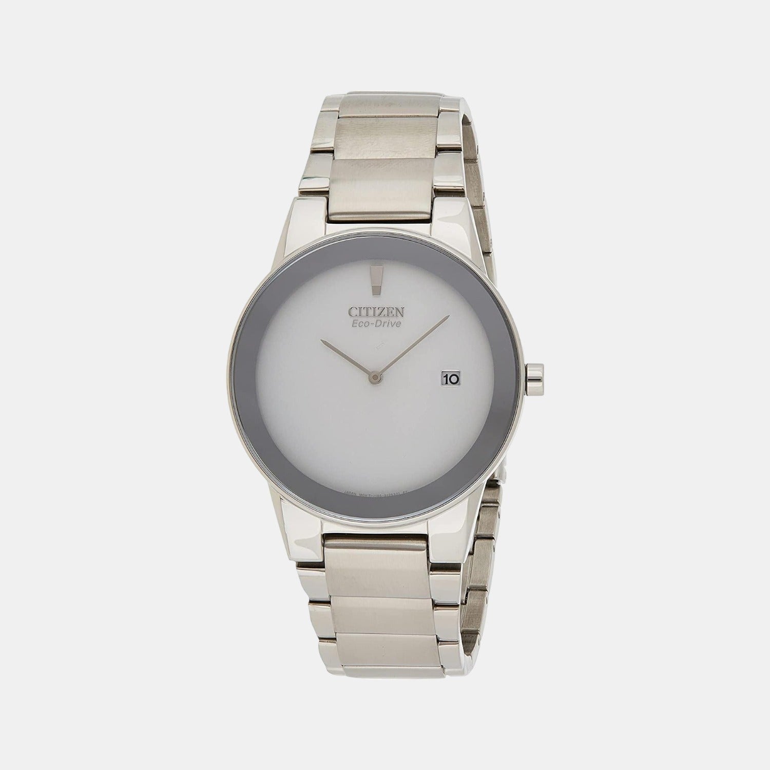 Citizen Axiom Men Quartz Silver Dial Analog Stainless Steel Watch AU1060-51A