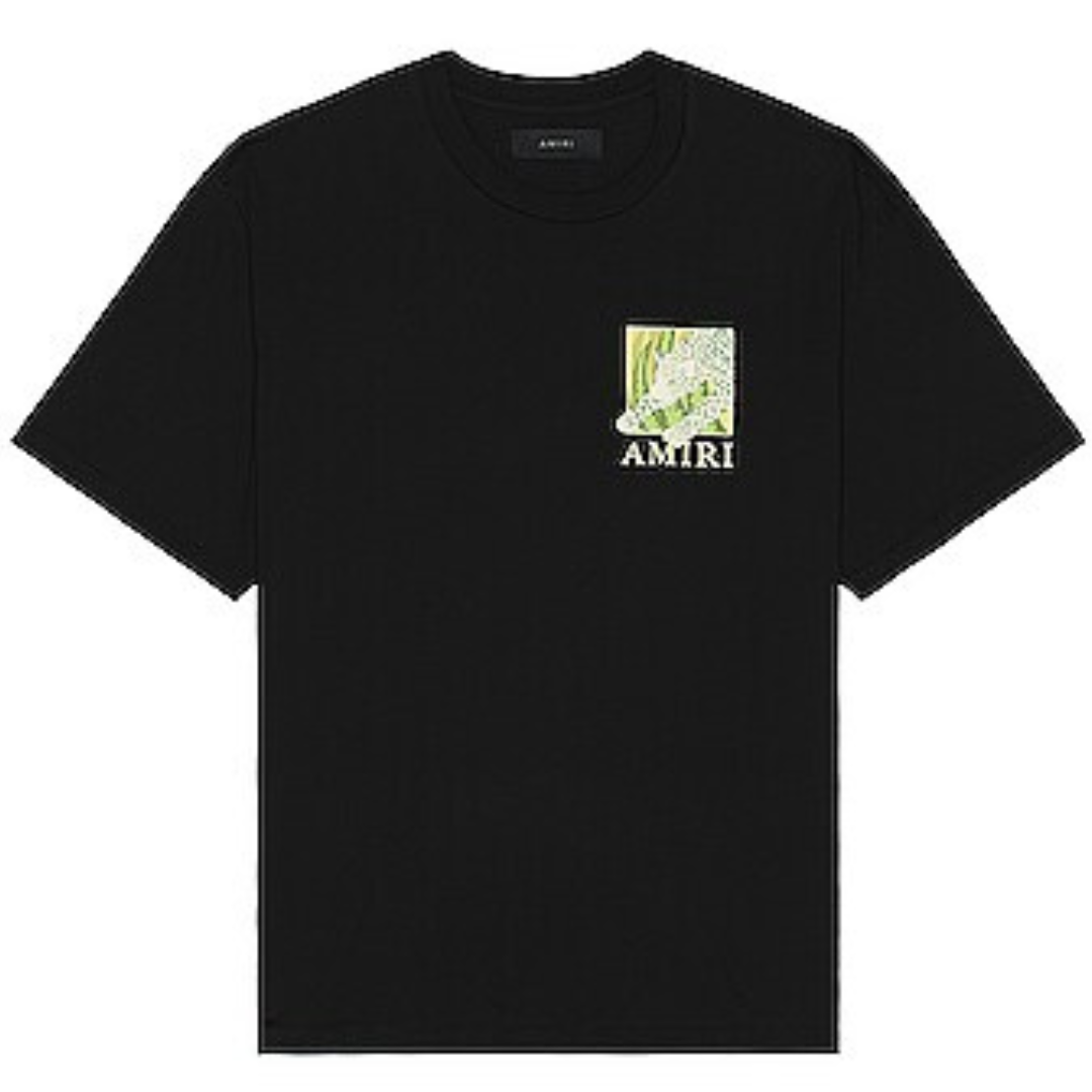 AMIRI Apparel AMIRI Leopard Logo Tee BLACK