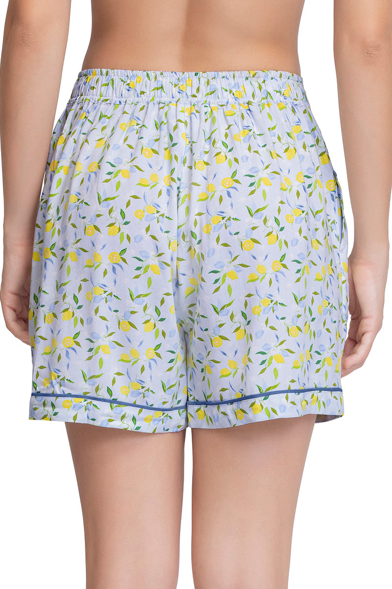 Amante Sleep Shorts - Lemon Leaf Pr - view 2