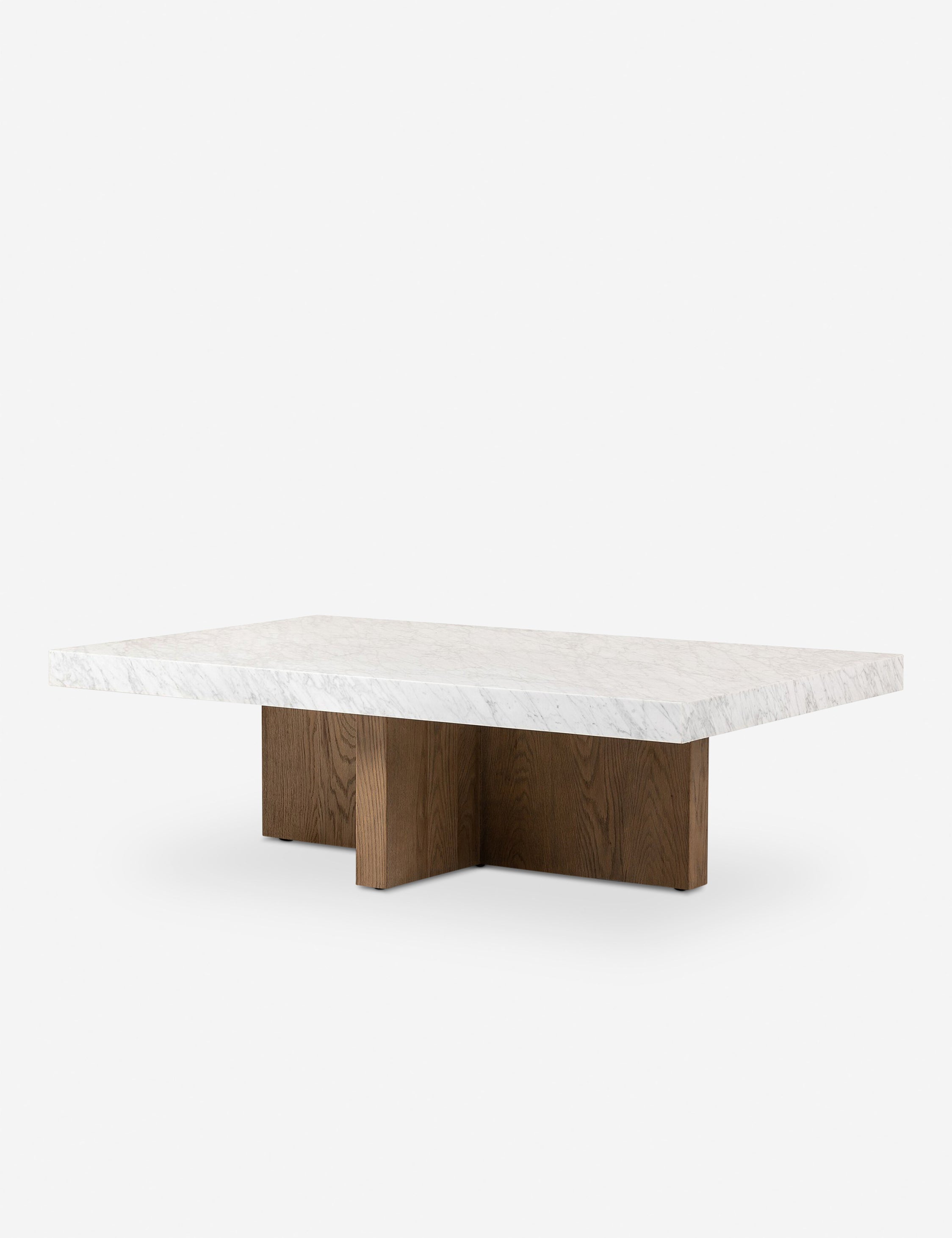 Lulu and Georgia Ozawa Coffee Table – Brown and White Marble