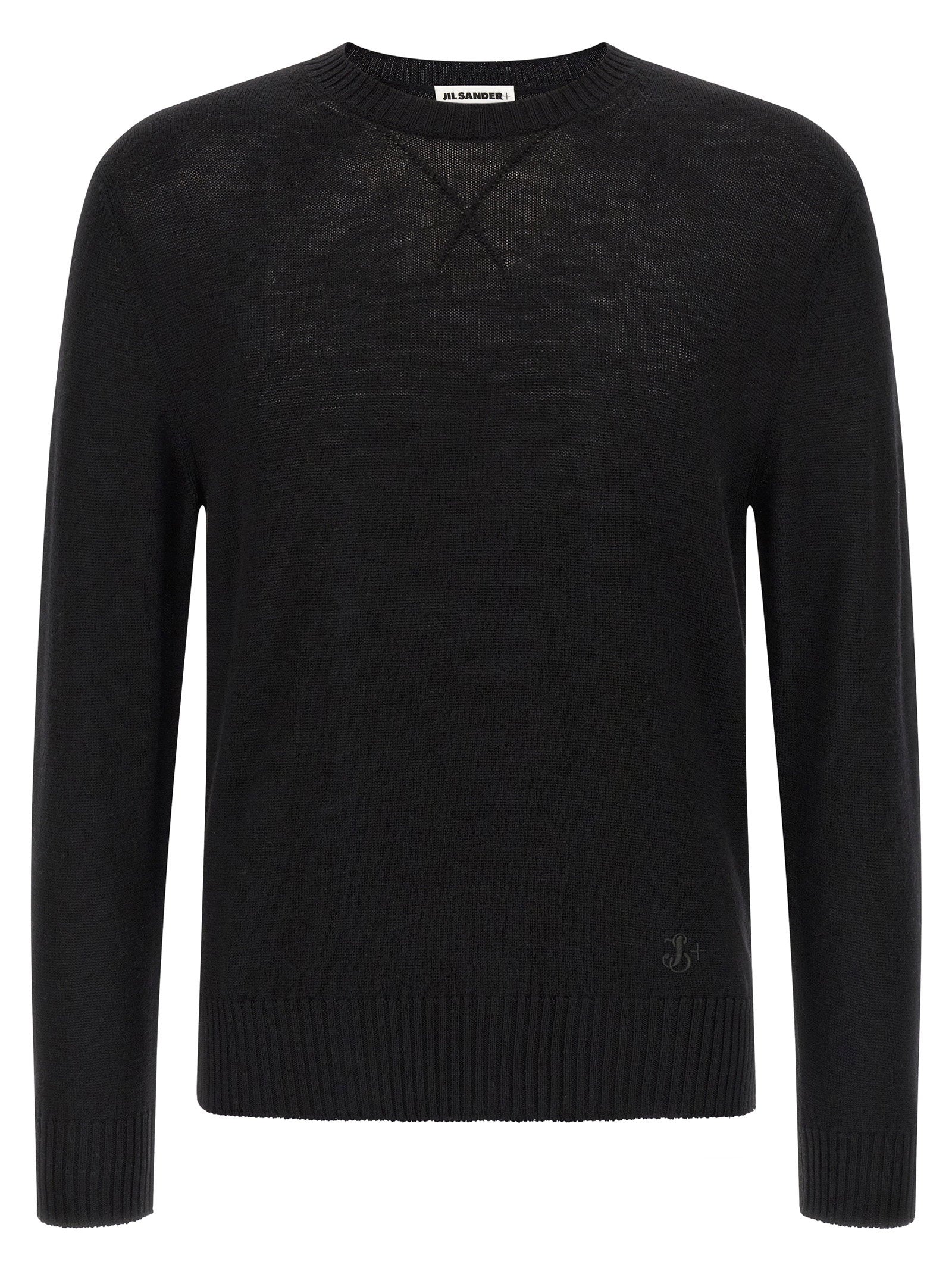 Jil Sander Logo Embroidery Sweater – 100% virgin wool