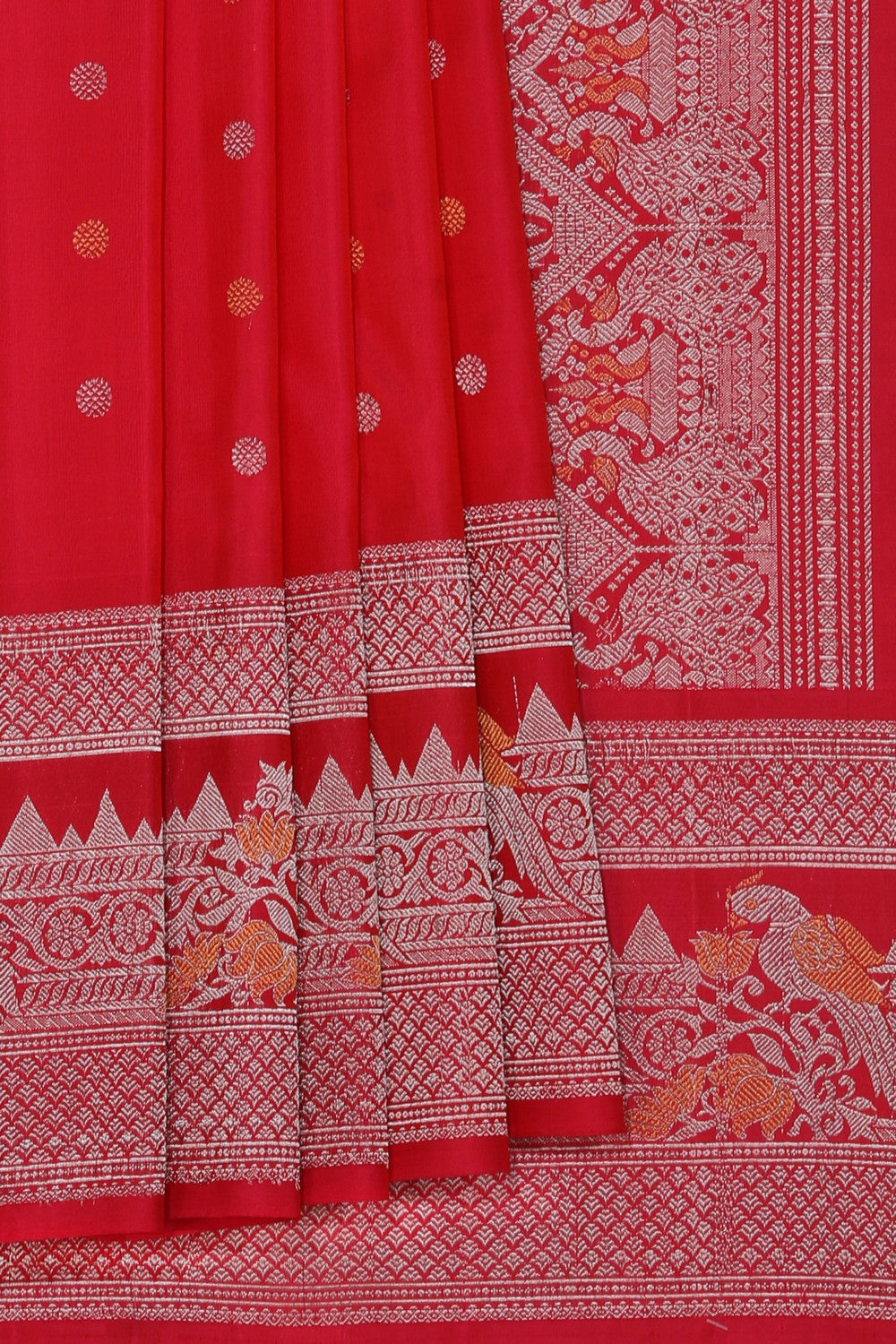 Kalanjali Gadwal Silk Pink Saree – Women's