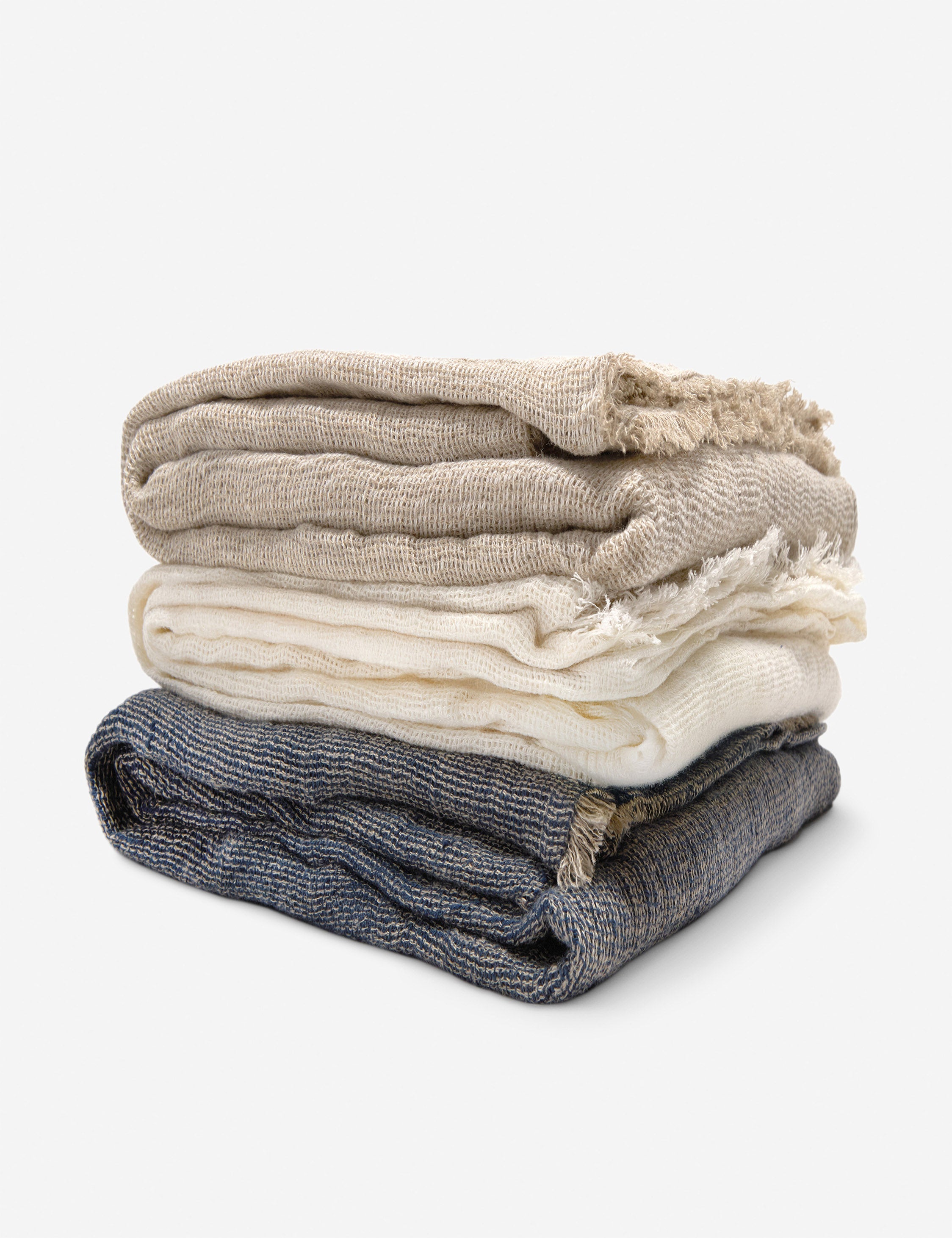 Lulu and Georgia River Oversized Linen Throw by Pom Pom at Home - view 6