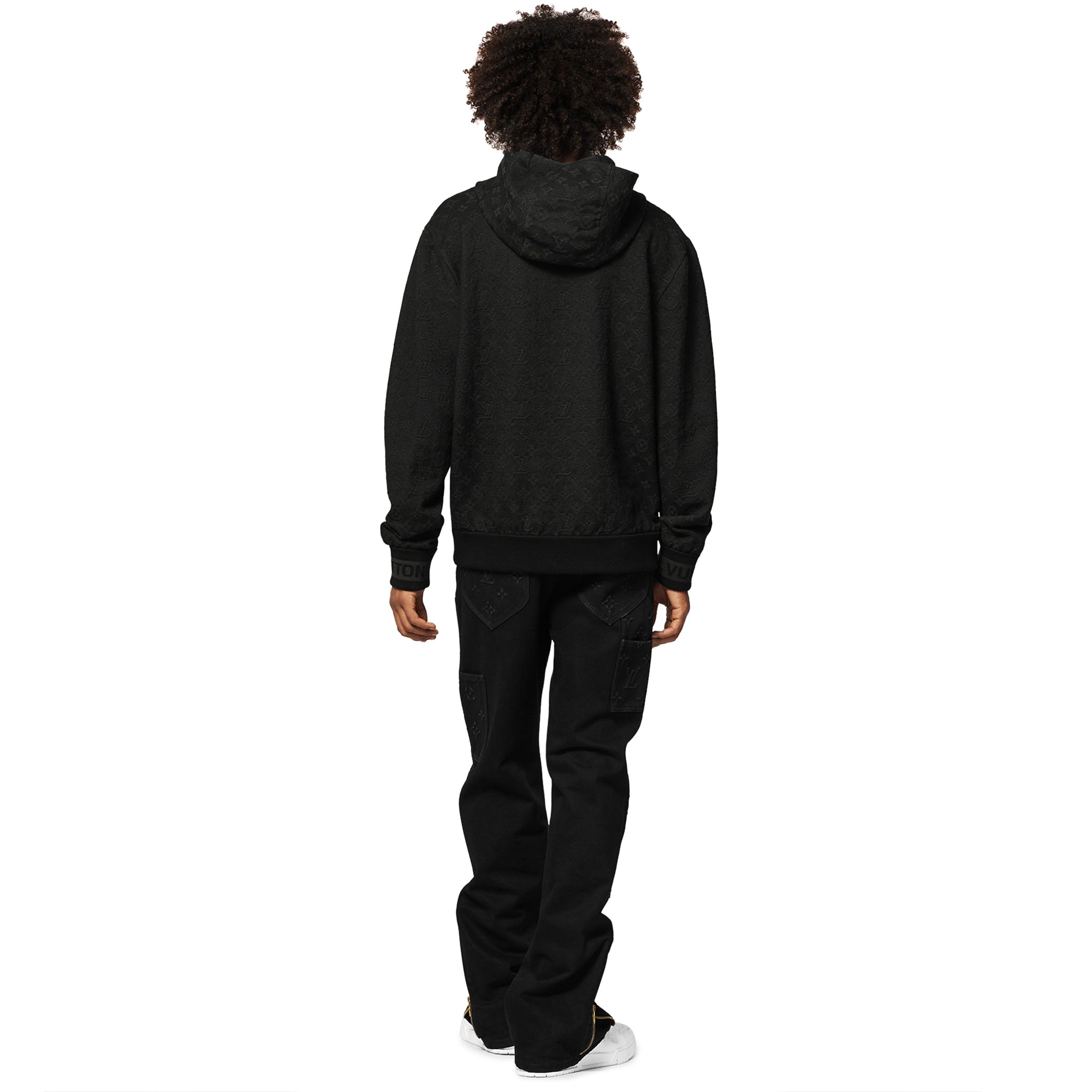 Louis Vuitton Monogram Anthracite Grey Hoodie - view 4