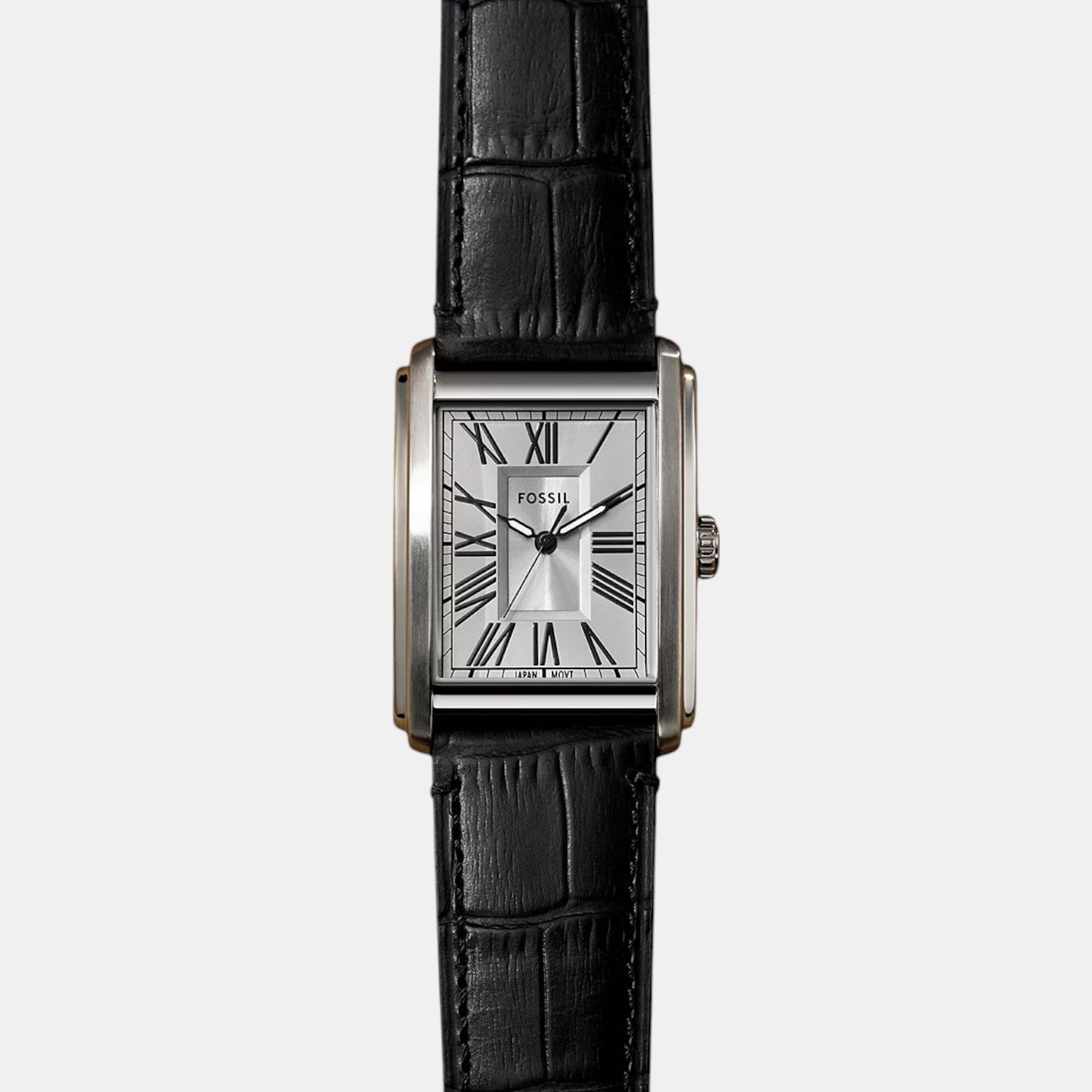 Fossil Carraway Men Quartz Silver Dial Analog Leather Watch FS6078 - view 2