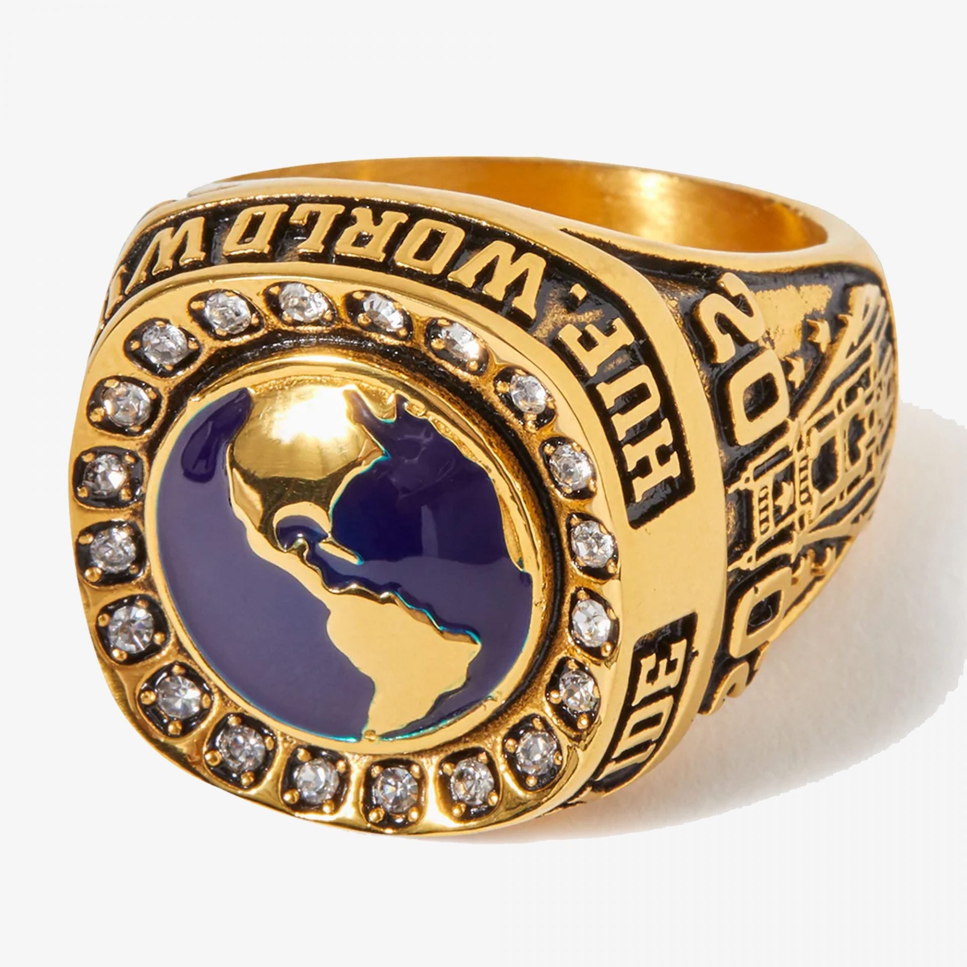 Huf | Worldwide Ring { Gold - view 2