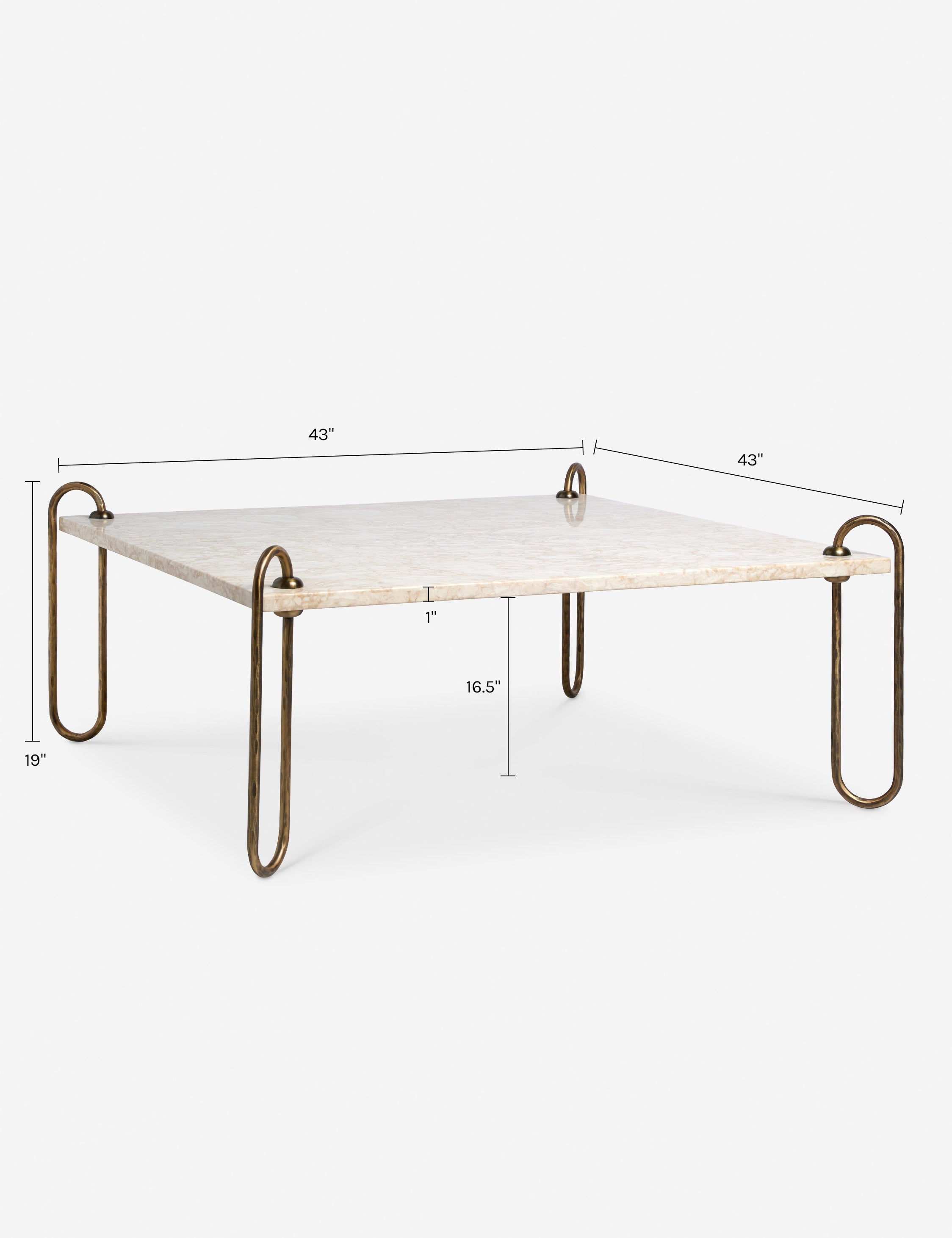 Lulu and Georgia Kimberly Square Coffee Table - view 14
