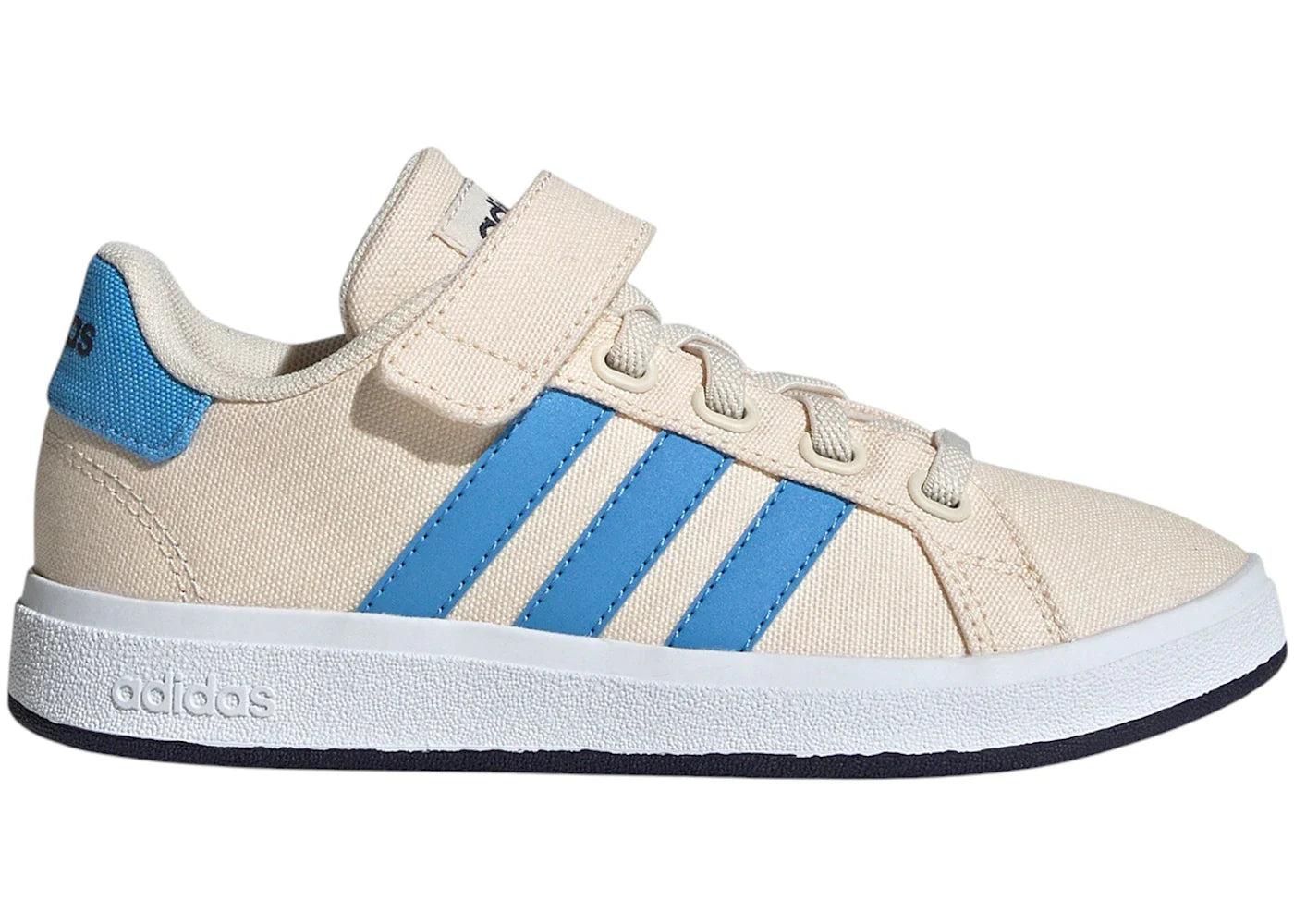adidas Grand Court 2.0 EL Wonder White Blue Burst Shadow Navy (GS)