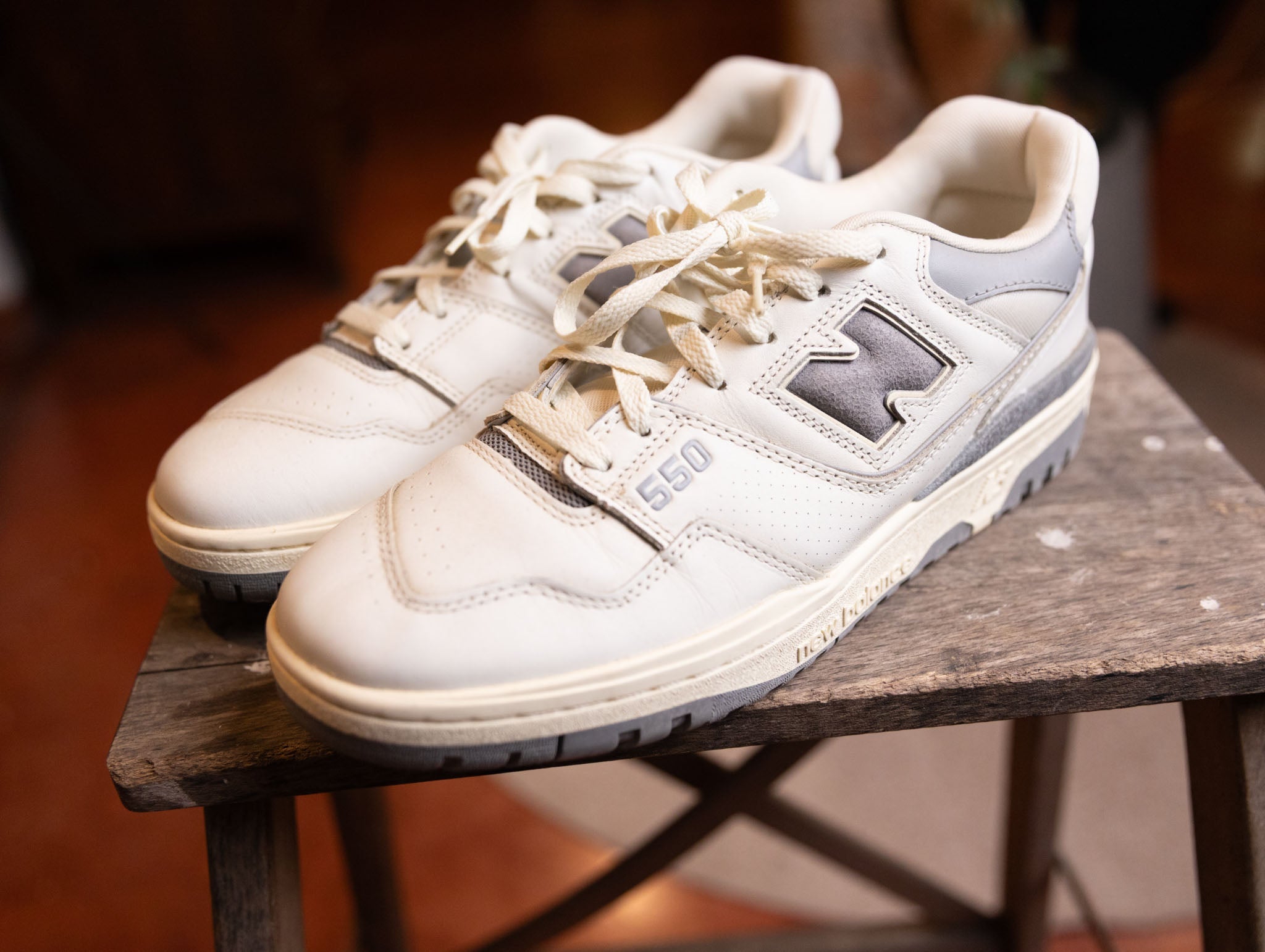 New Balance 550 Aime Leon Dore White Grey - view 2