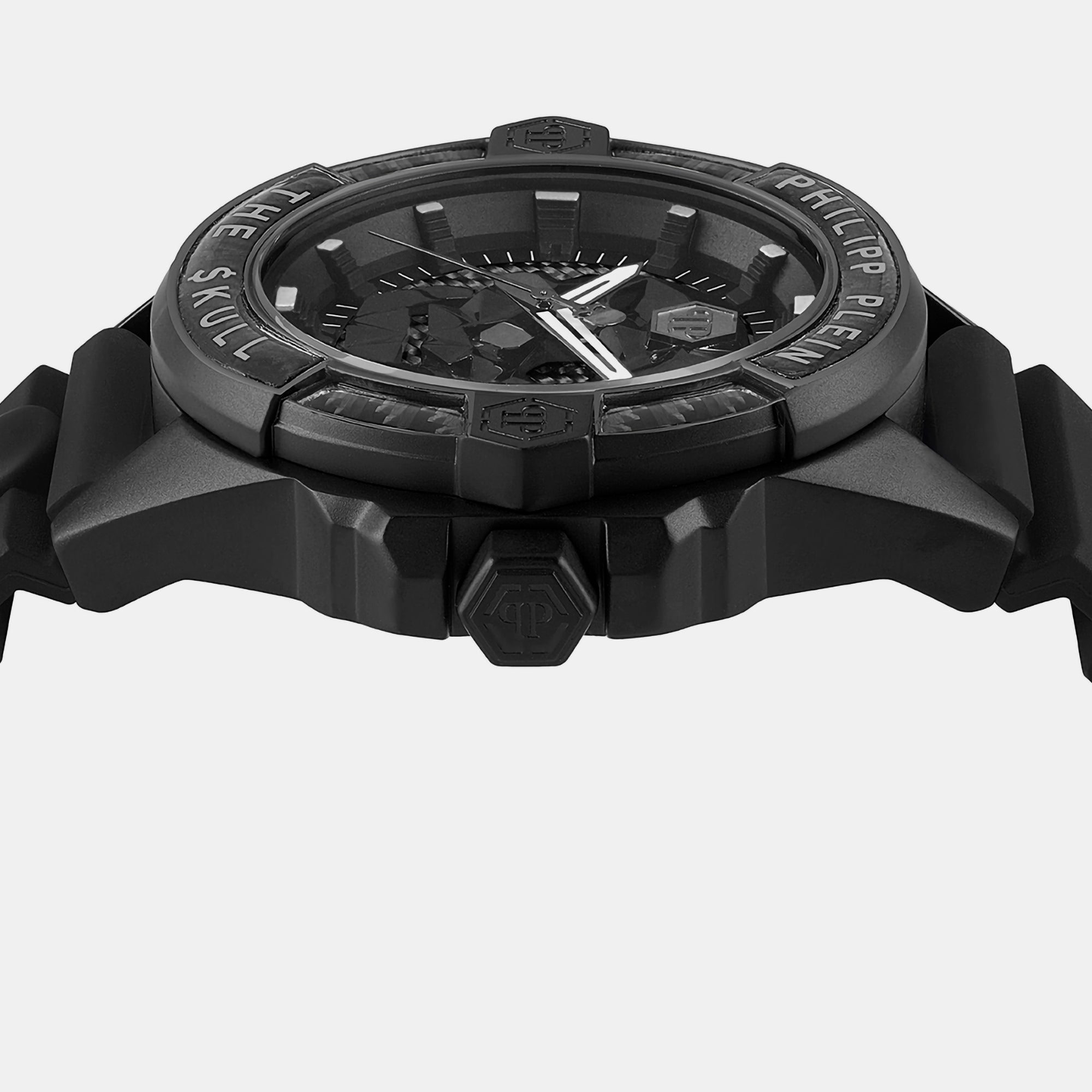 Philipp Plein $kull Men Quartz Black Dial Analog Silicone Watch PWAAA2022 - view 2