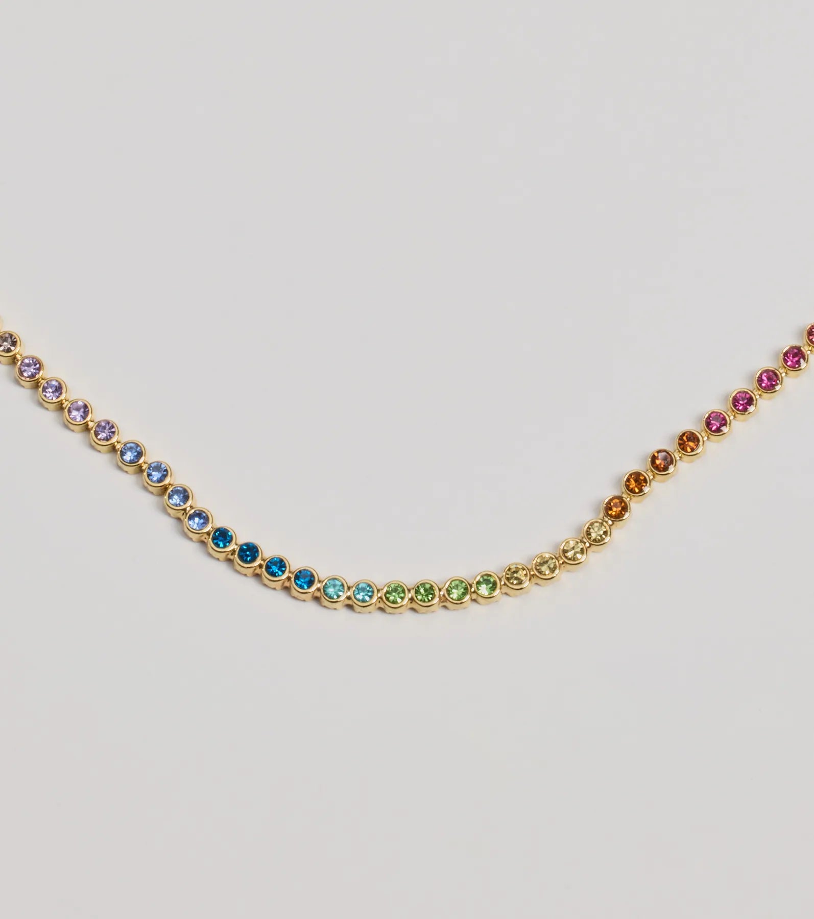 Windsor Vibrant Charm Multicolored Glass Gemstone Necklace - view 2