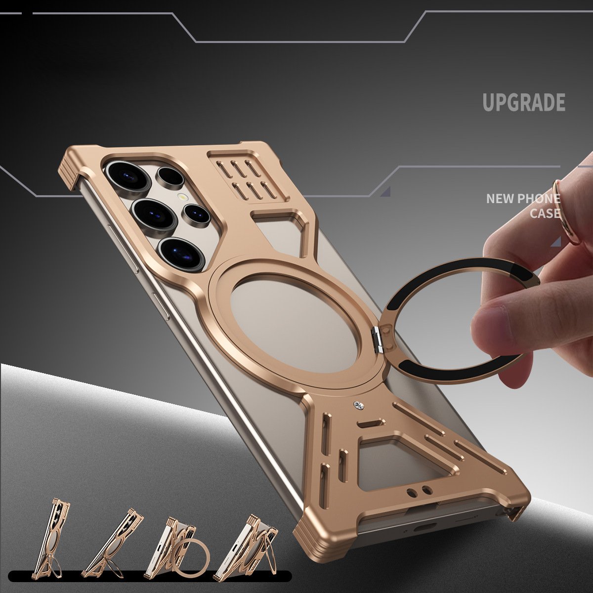 Million Cases Galactic Armor Magnetic Bracket Frame Case - Samsung - view 7