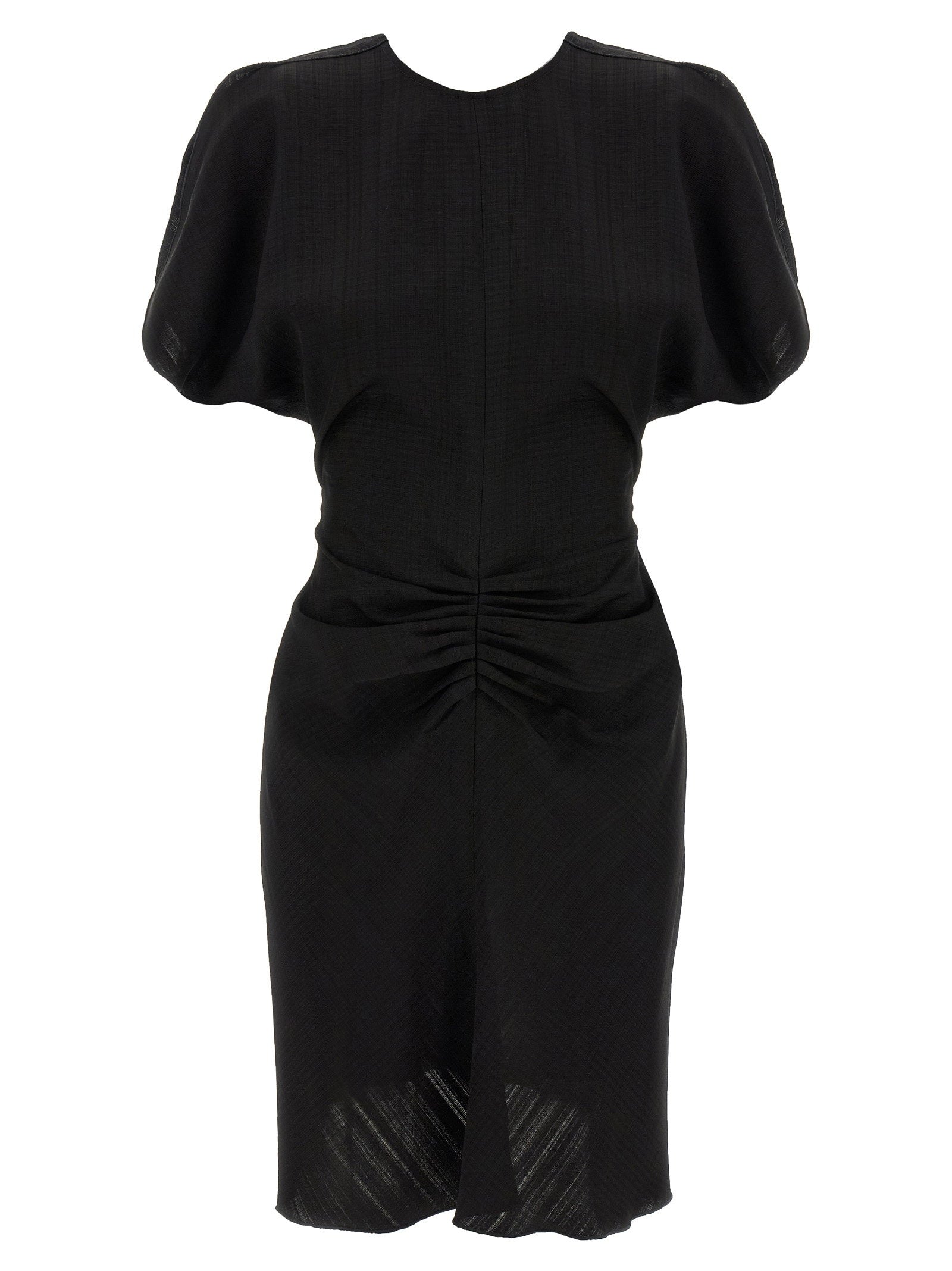 Victoria Beckham Gathered Waist Mini Dress – 100% viscose