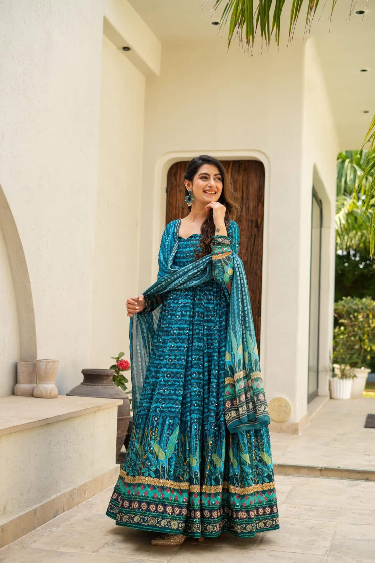 Idaho-o Whispering blue heavy maxi set - view 2