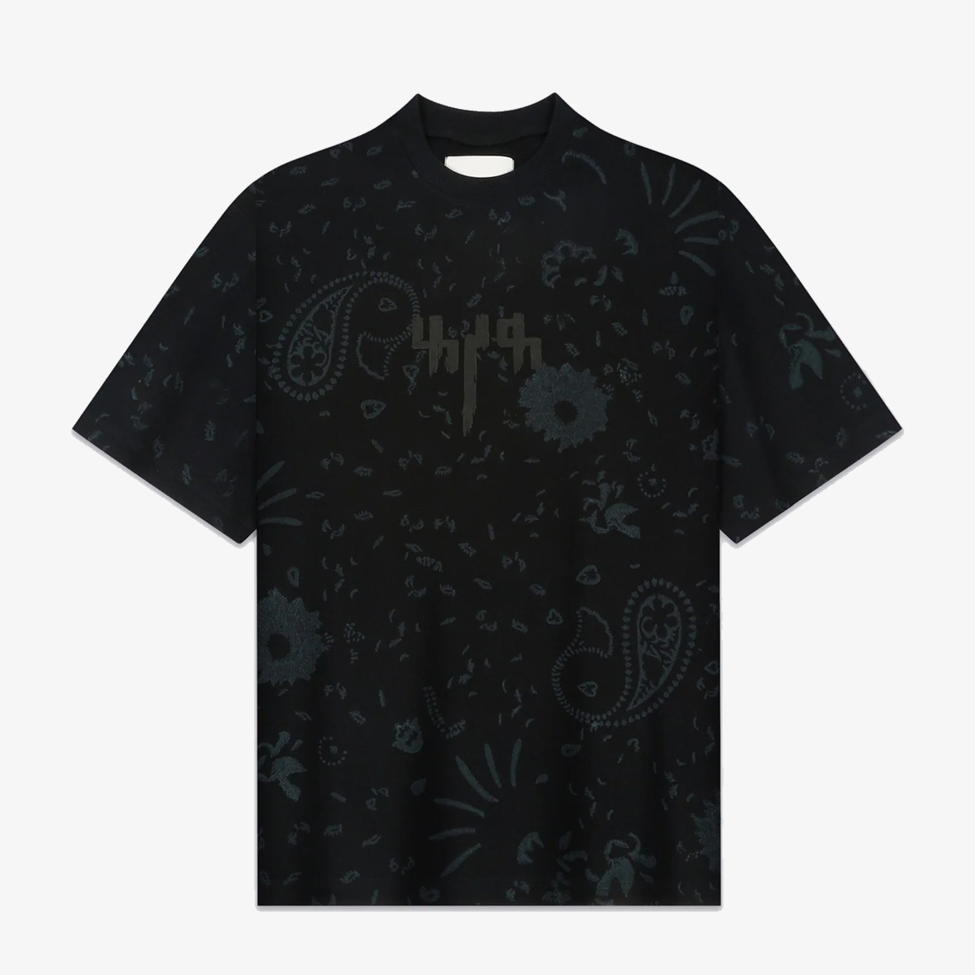 F A R A K | Basics Block Printed Tee { Black - view 4