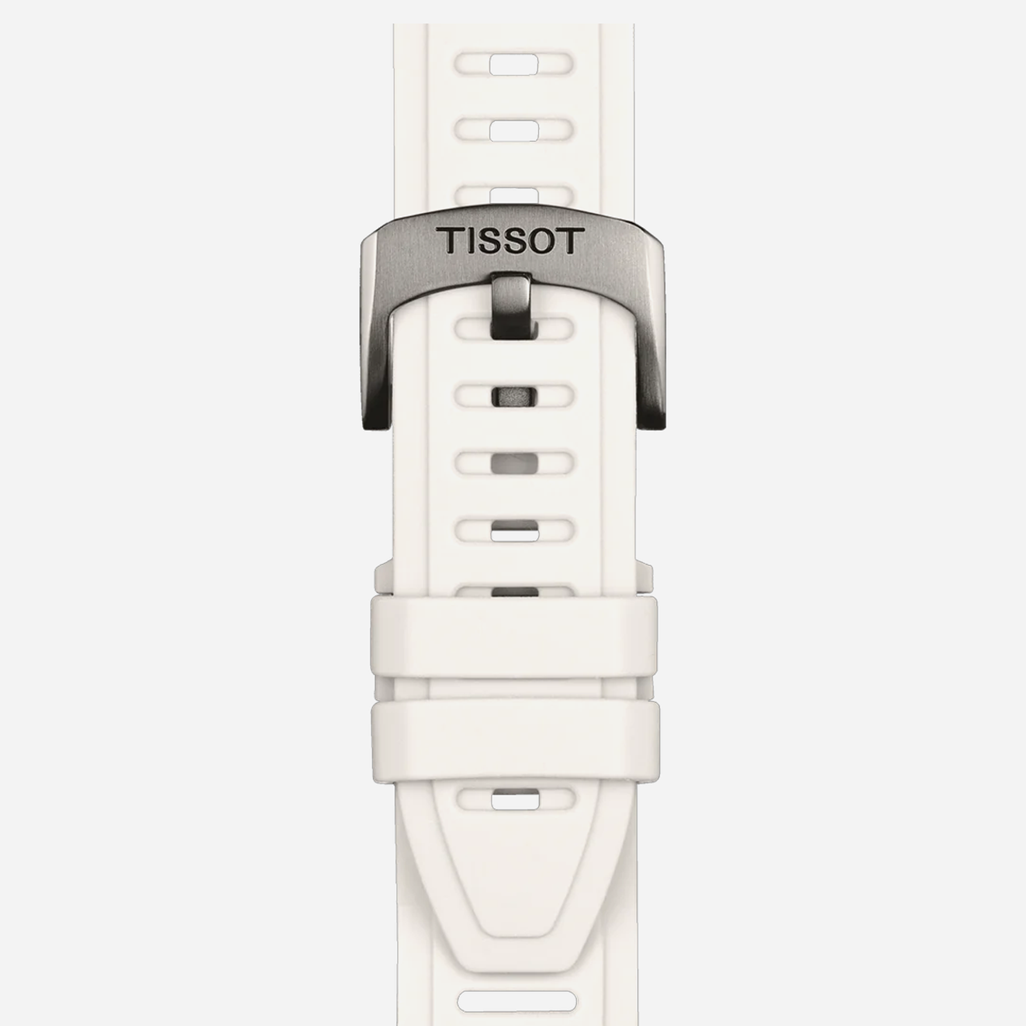 Tissot T-Touch Connect Sport Black Dial 43.75mm White Silicone Strap Watch - view 3