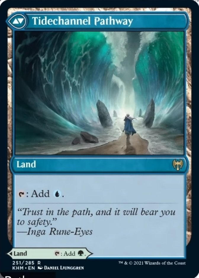 Magic Barkchannel Pathway // Tidechannel Pathway [251] [Kaldheim] [Non-Foil] - view 2