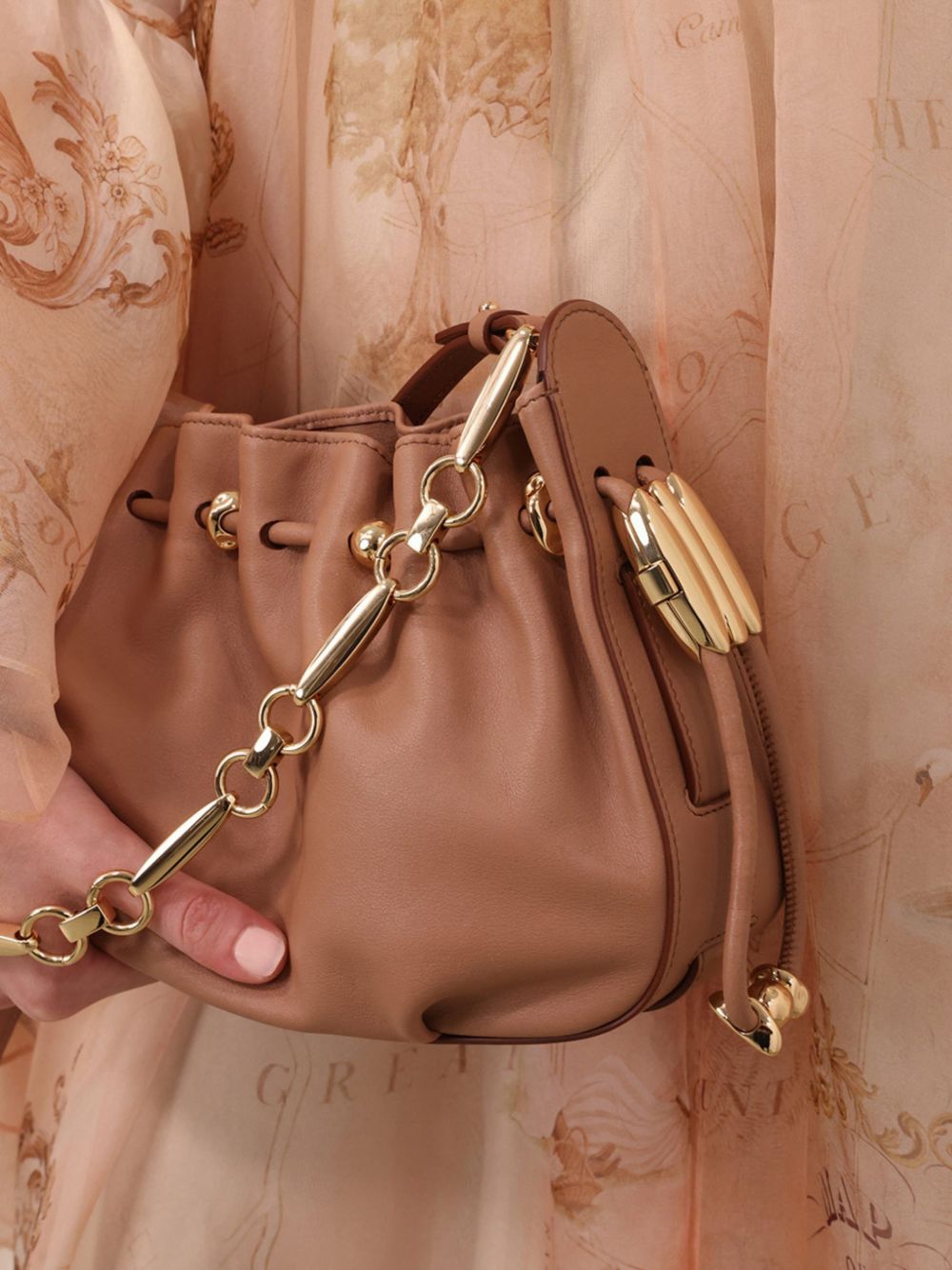 Zimmermann Ruched Chain Shoulder Bag – Calf Leather 100% - view 7