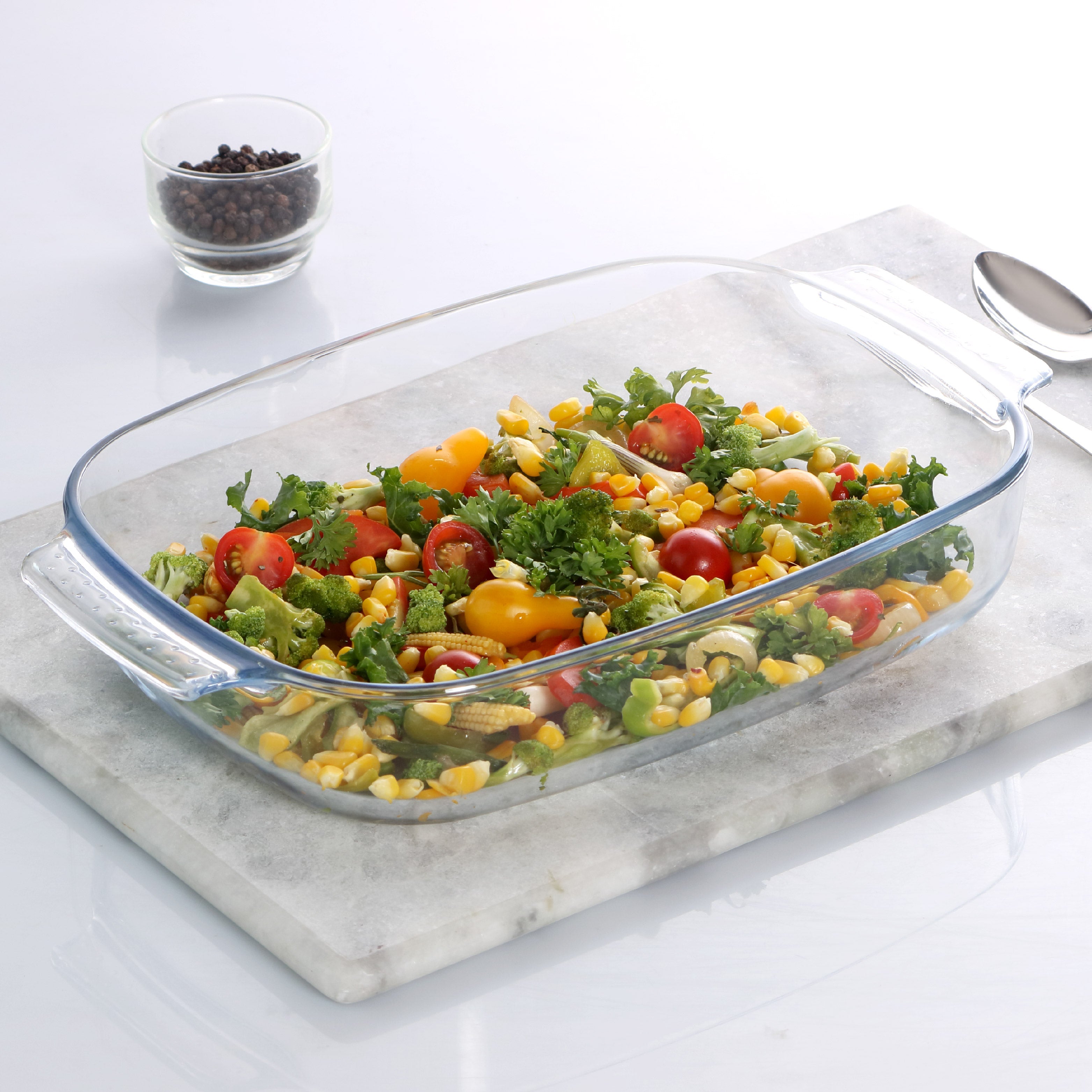 Cello Giacinta Rectangle Glass Baking Dish, 2700ml