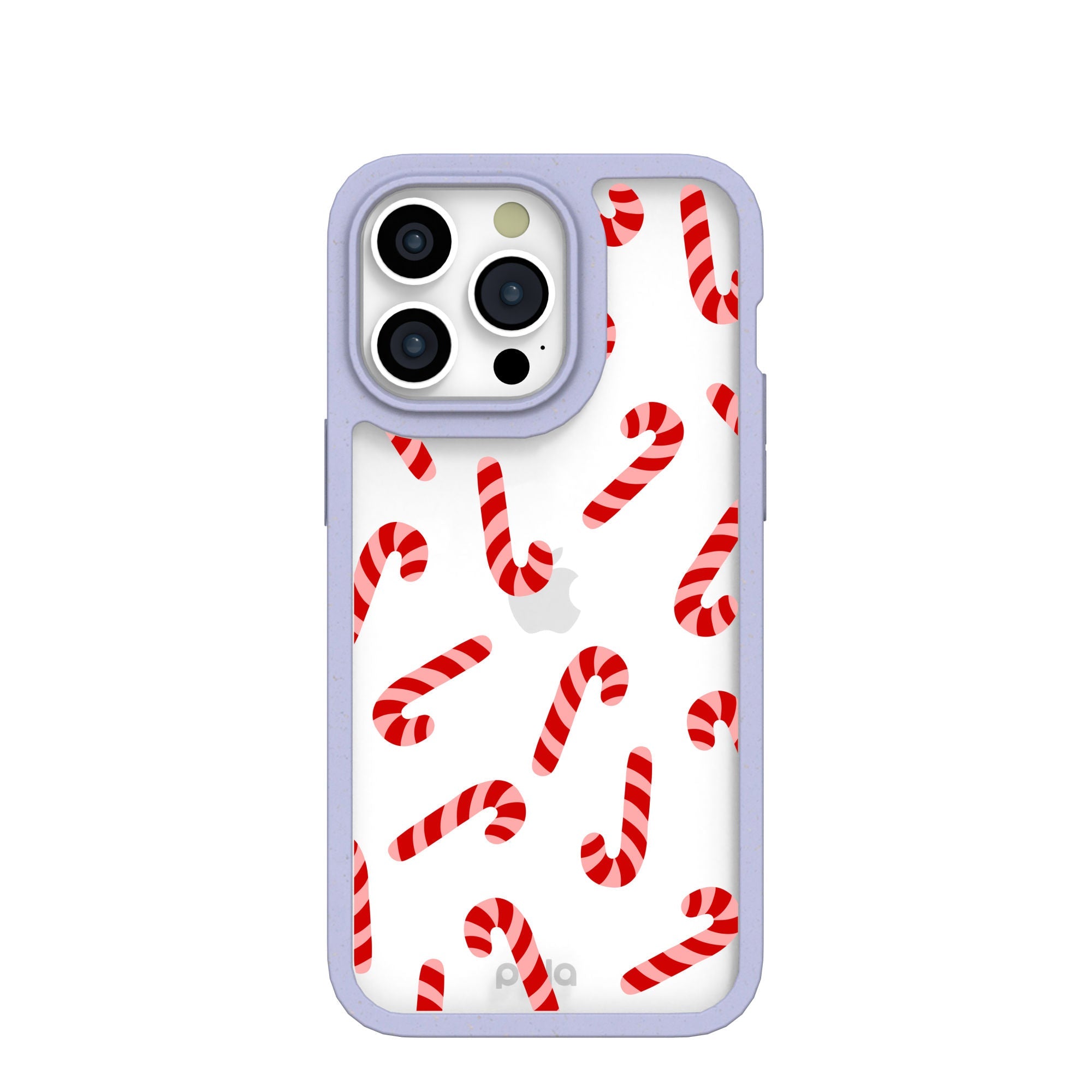 BlackTree Clear Candy Cane Chaos iPhone 15 Pro Max Case With Lavender Ridge