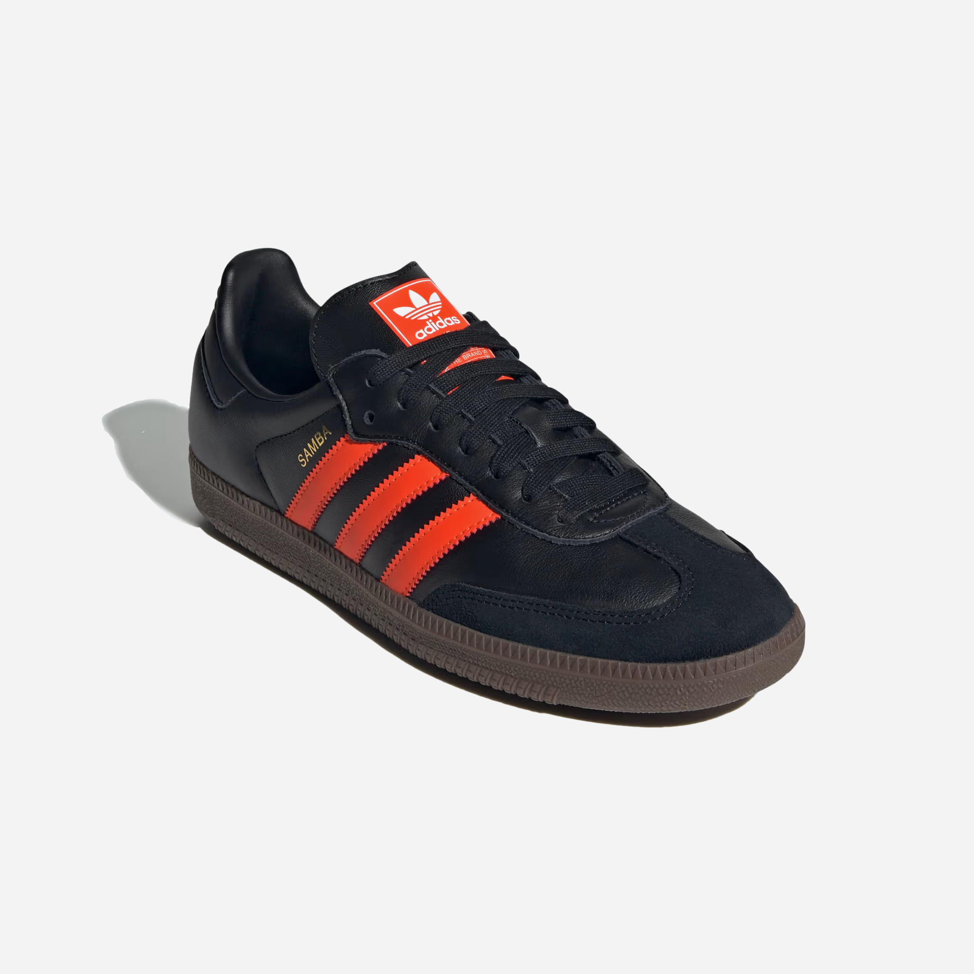 Adidas Samba OG Shoes Core Black / Impact Orange / Gum - view 2