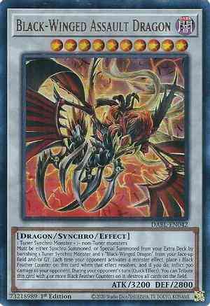 Yu-Gi-Oh! Black-Winged Assault Dragon - DABL-EN042 - Ultra Rare - 1st Edition